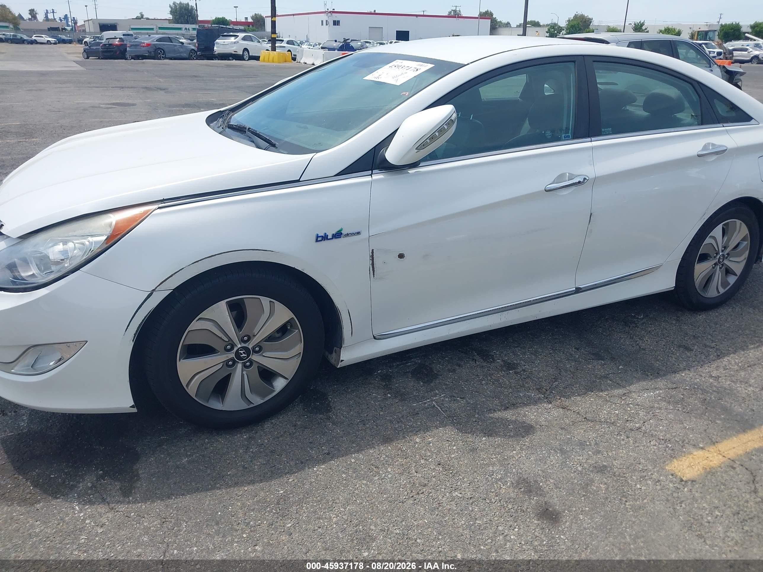 2013 Hyundai Sonata Hybrid Limited White vin: KMHEC4A47DA101263