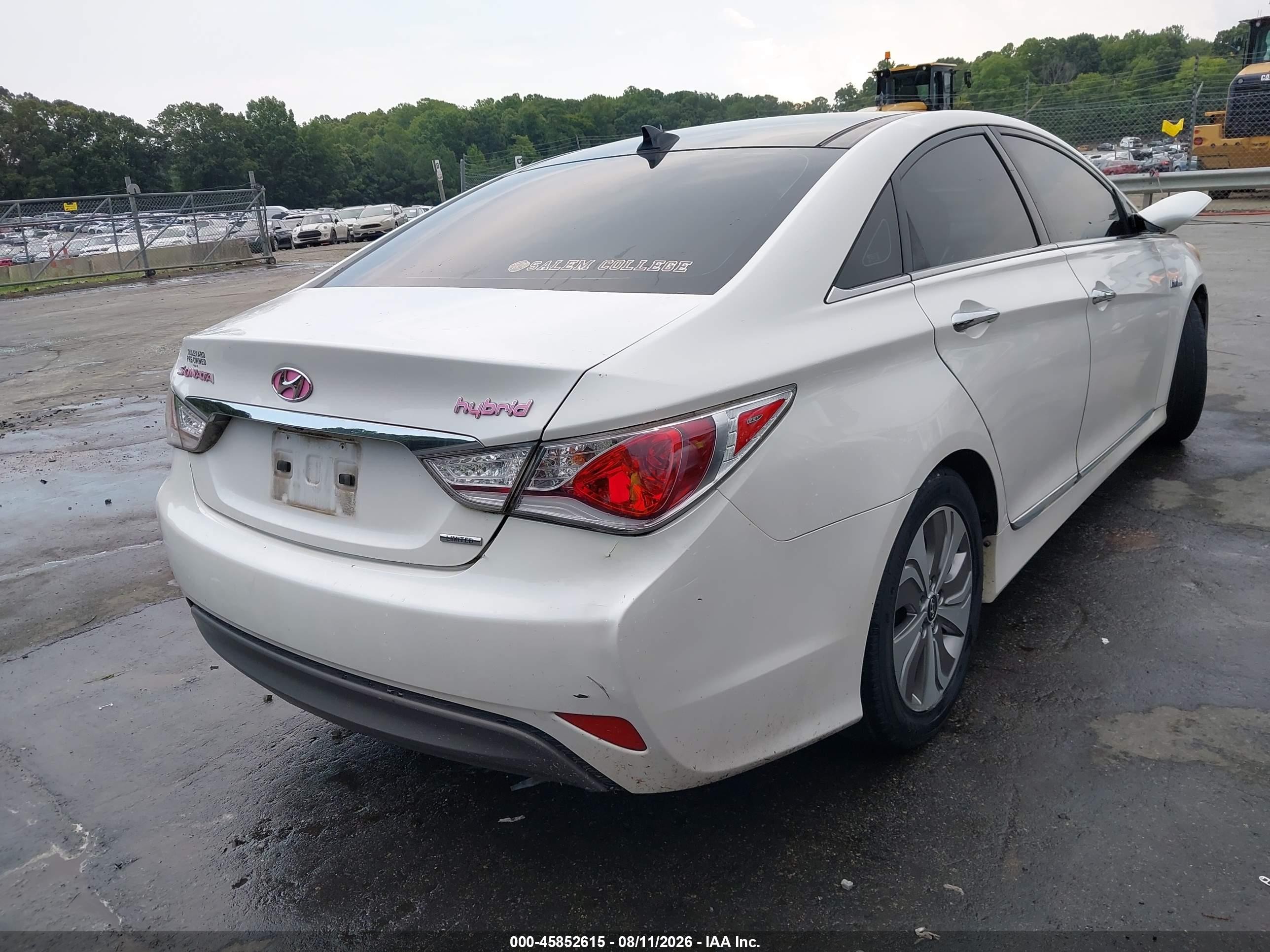 2014 Hyundai Sonata Hybrid Limited Белый vin: KMHEC4A47EA107260