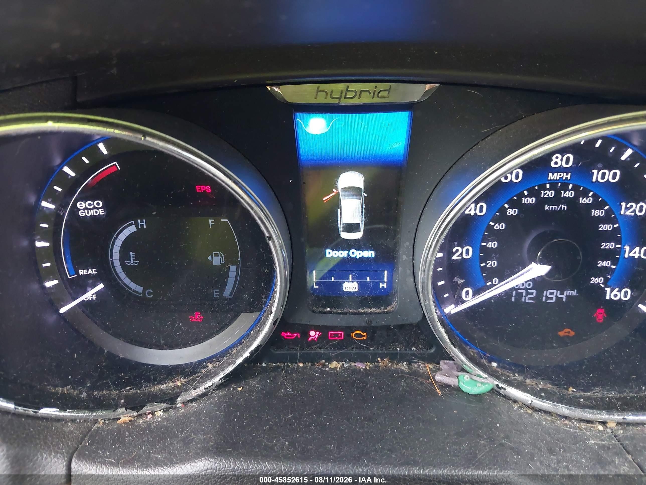 2014 Hyundai Sonata Hybrid Limited Белый vin: KMHEC4A47EA107260