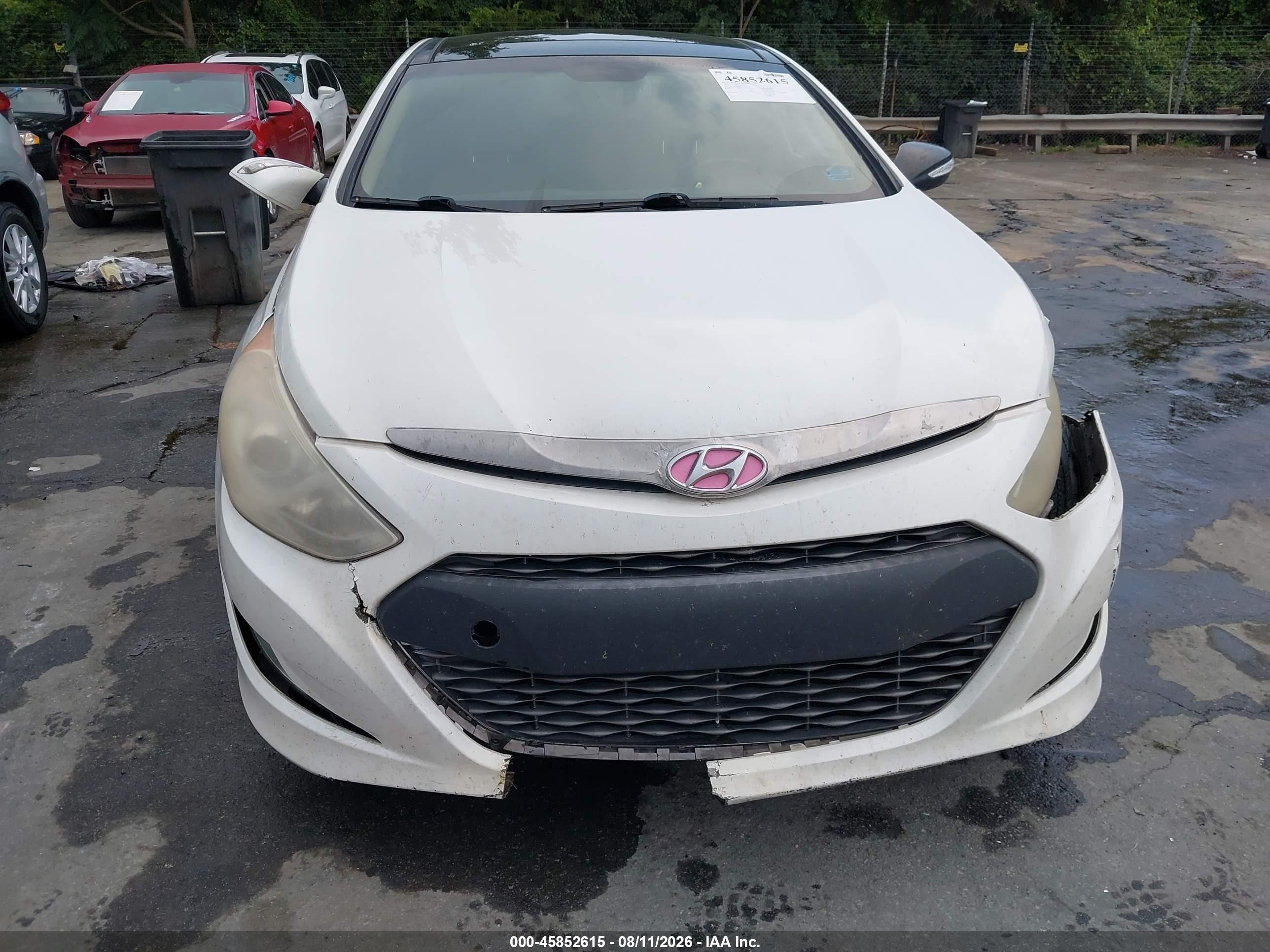 2014 Hyundai Sonata Hybrid Limited Белый vin: KMHEC4A47EA107260