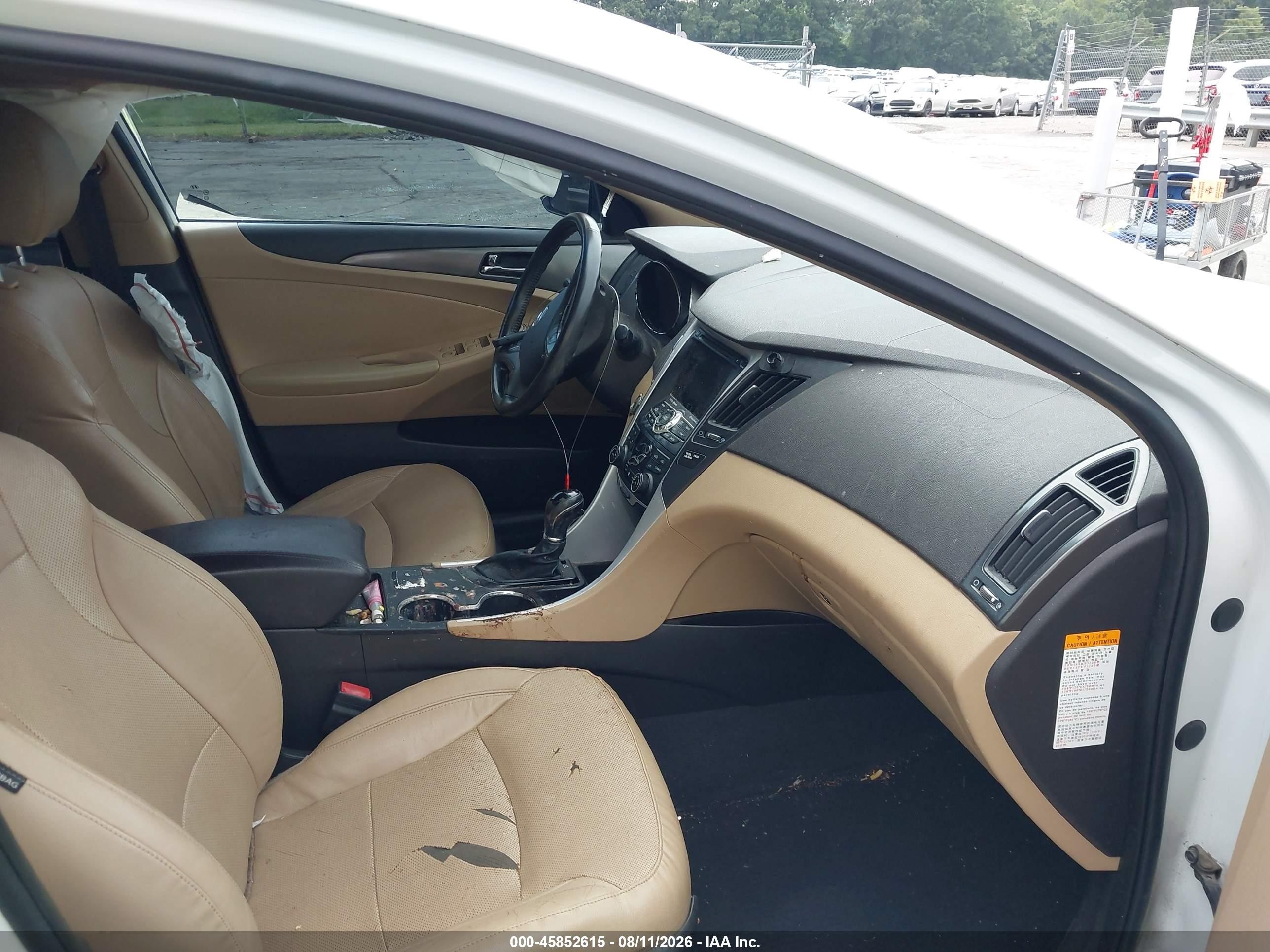 2014 Hyundai Sonata Hybrid Limited Белый vin: KMHEC4A47EA107260