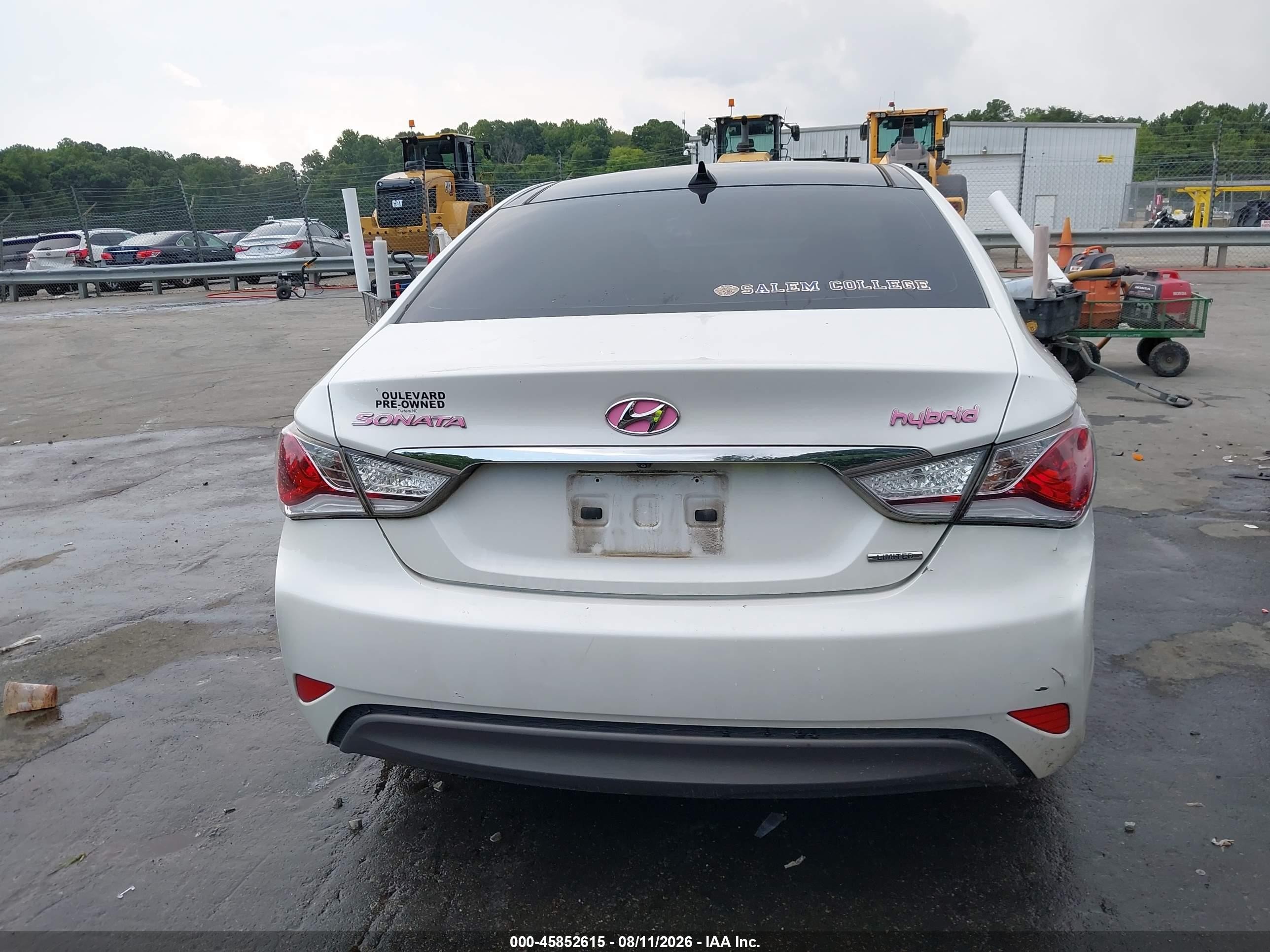 2014 Hyundai Sonata Hybrid Limited Белый vin: KMHEC4A47EA107260