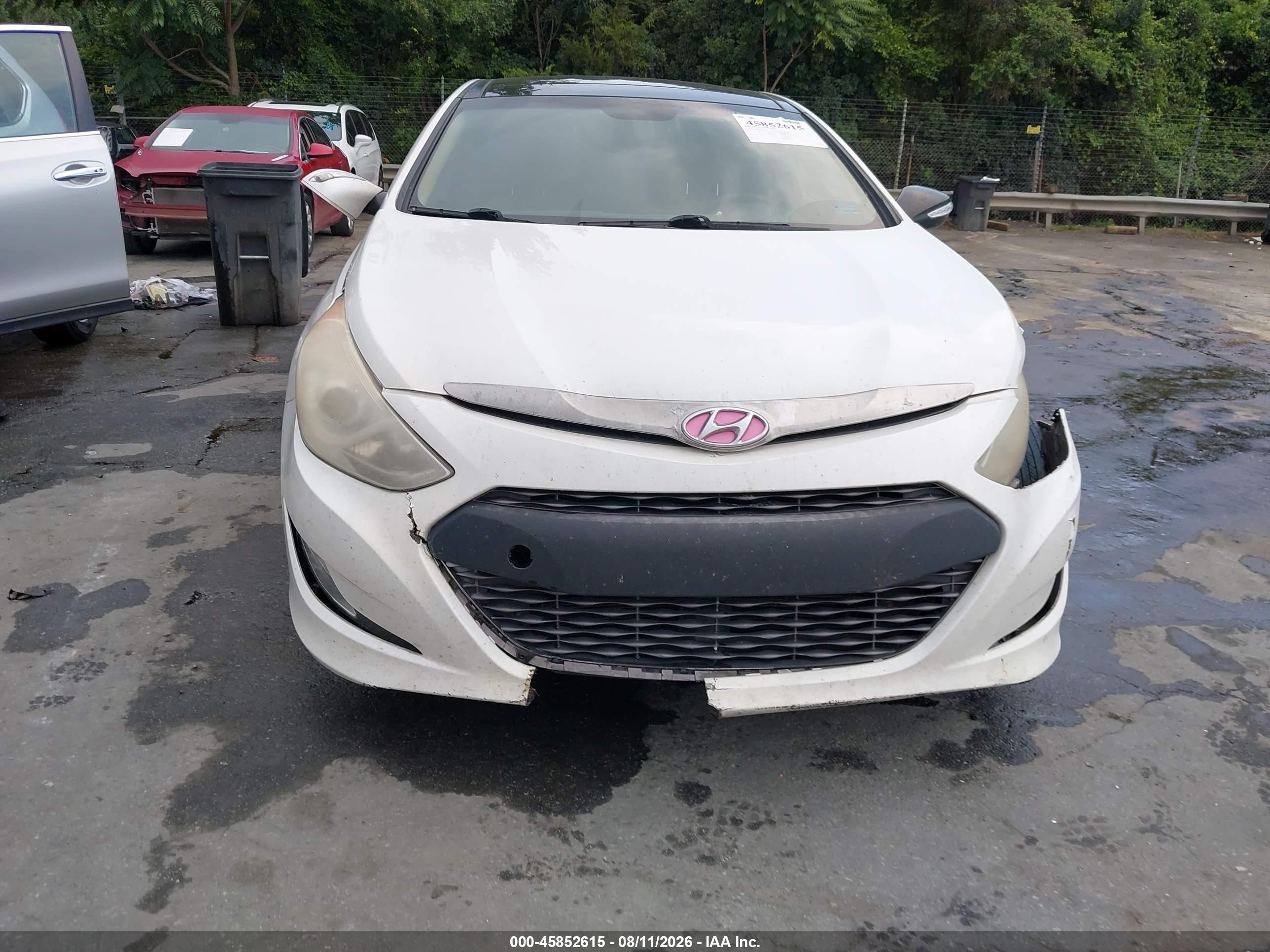 2014 Hyundai Sonata Hybrid Limited Белый vin: KMHEC4A47EA107260