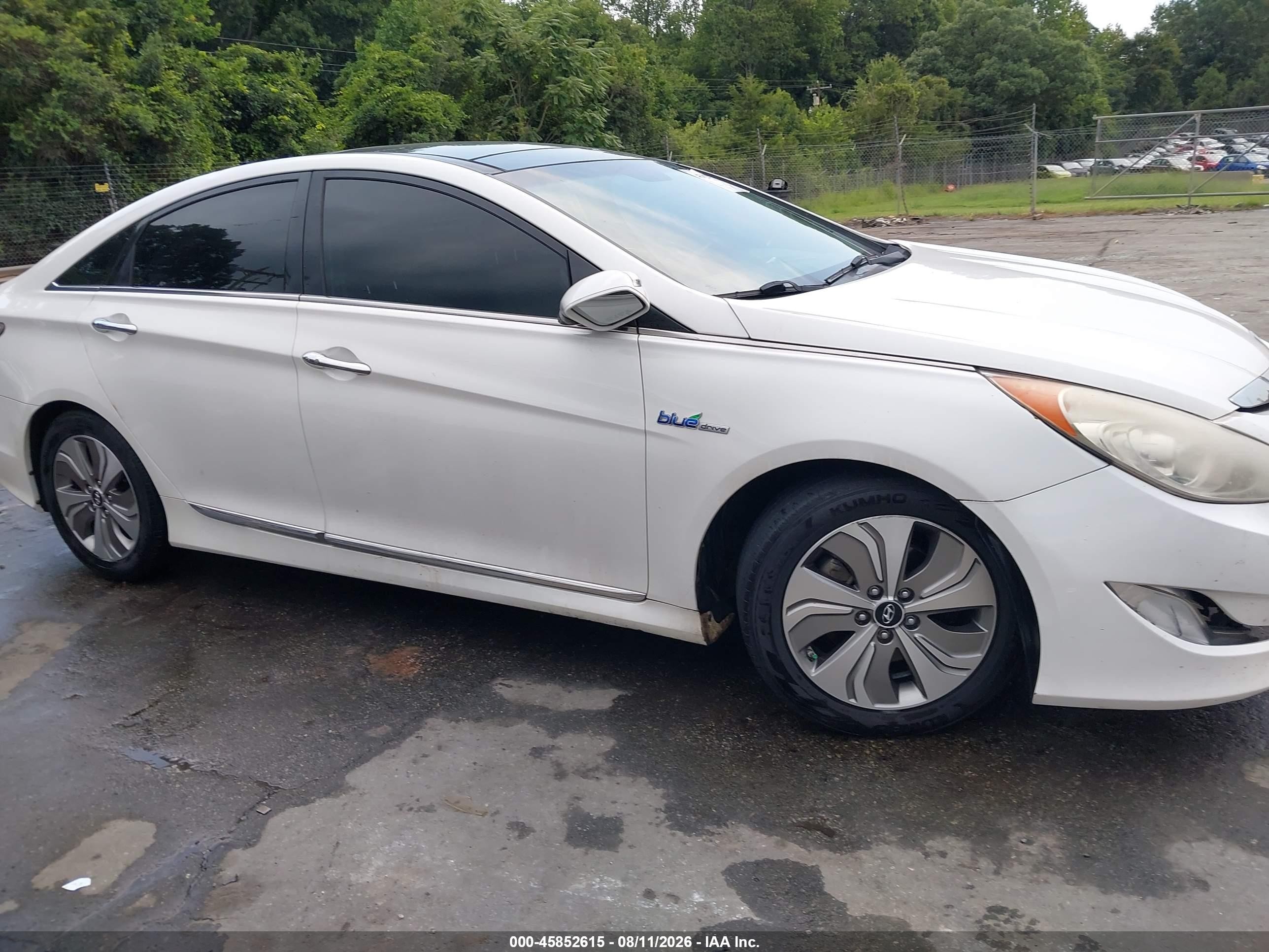 2014 Hyundai Sonata Hybrid Limited Белый vin: KMHEC4A47EA107260