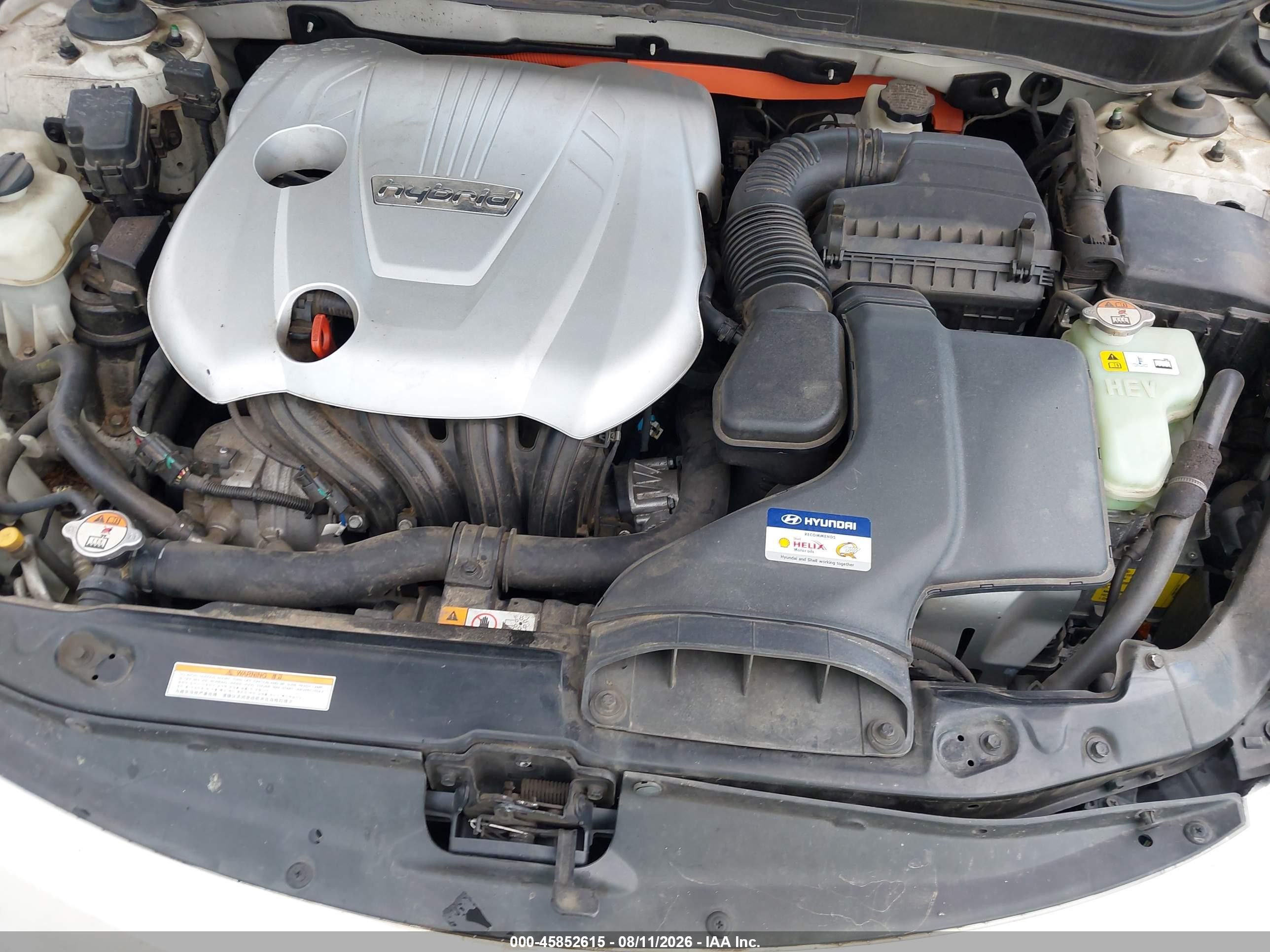 2014 Hyundai Sonata Hybrid Limited Белый vin: KMHEC4A47EA107260