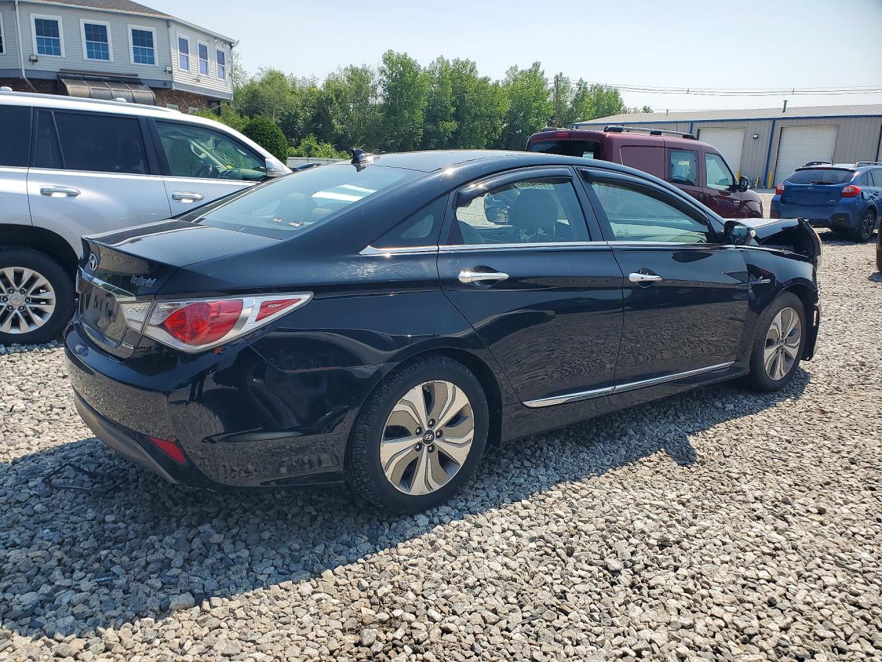 2014 Hyundai Sonata Hybrid Black vin: KMHEC4A47EA107596