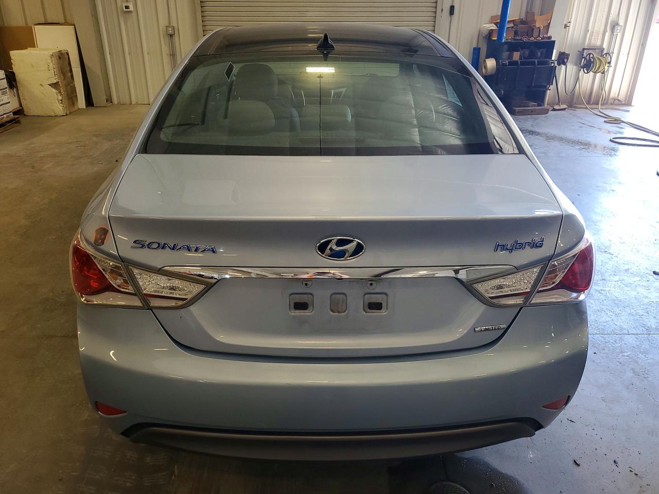 2014 Hyundai Sonata Hybrid Blue vin: KMHEC4A47EA111664