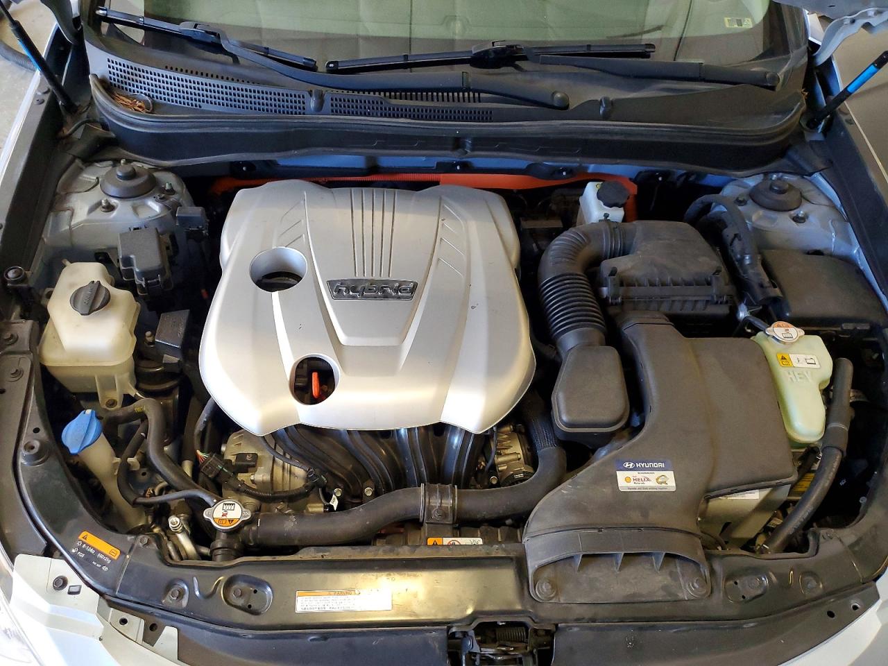 2014 Hyundai Sonata Hybrid Blue vin: KMHEC4A47EA111664
