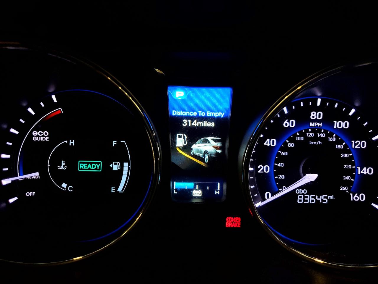 2014 Hyundai Sonata Hybrid Blue vin: KMHEC4A47EA111664