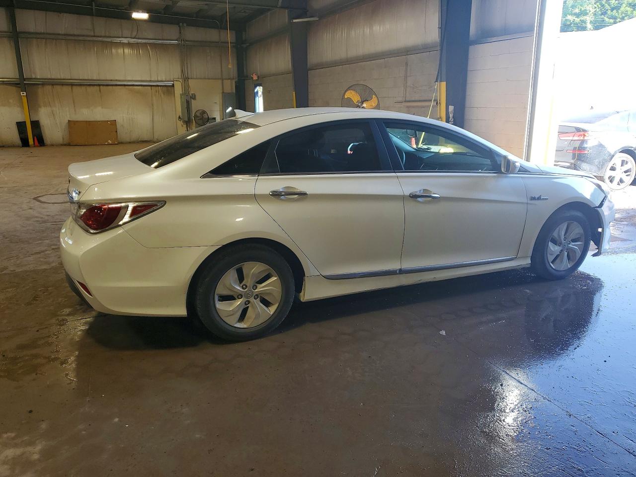 2014 Hyundai Sonata Hybrid White vin: KMHEC4A47EA115374