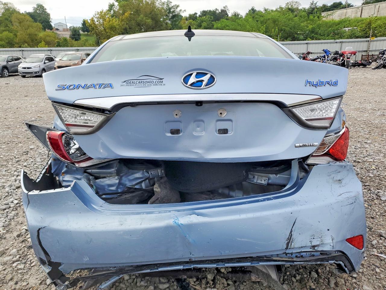 2015 Hyundai Sonata Hybrid Limited Blue vin: KMHEC4A47FA119507