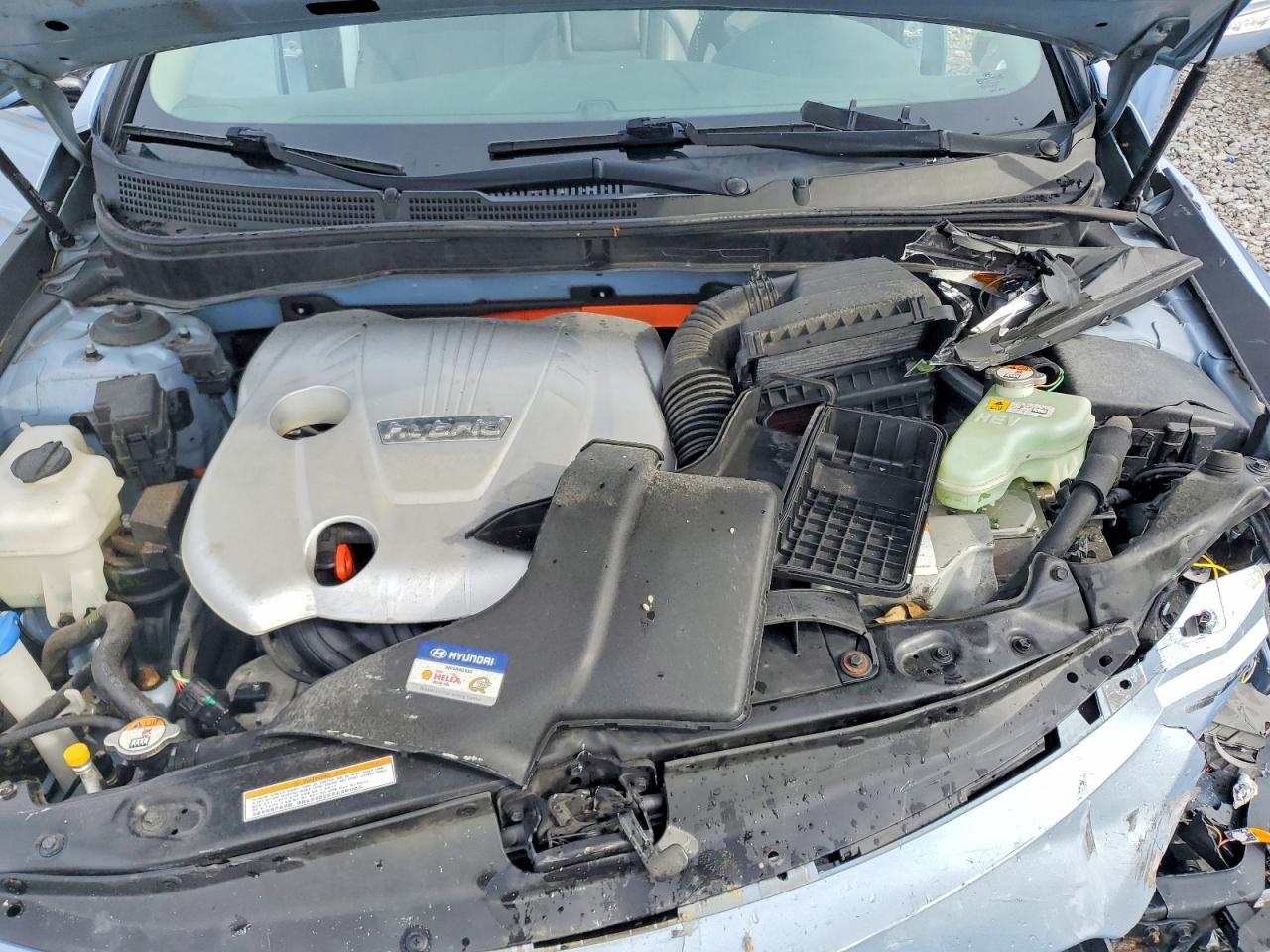 2015 Hyundai Sonata Hybrid Limited Blue vin: KMHEC4A47FA119507