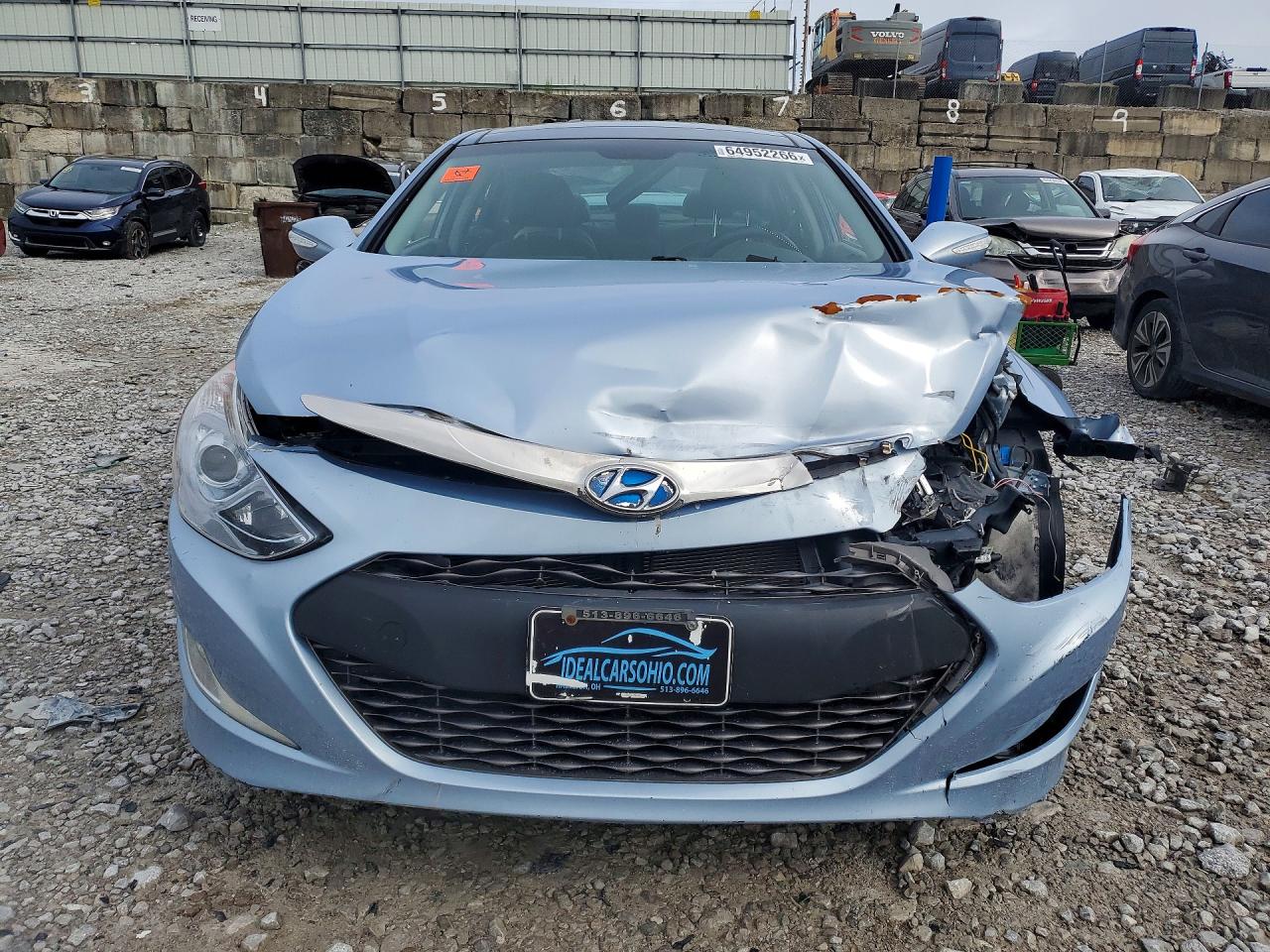 2015 Hyundai Sonata Hybrid Limited Blue vin: KMHEC4A47FA119507