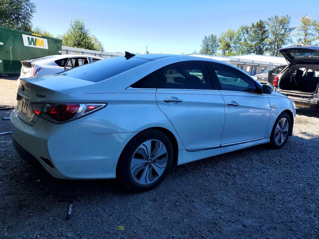 2015 Hyundai Sonata Hybrid Limited White vin: KMHEC4A47FA119961