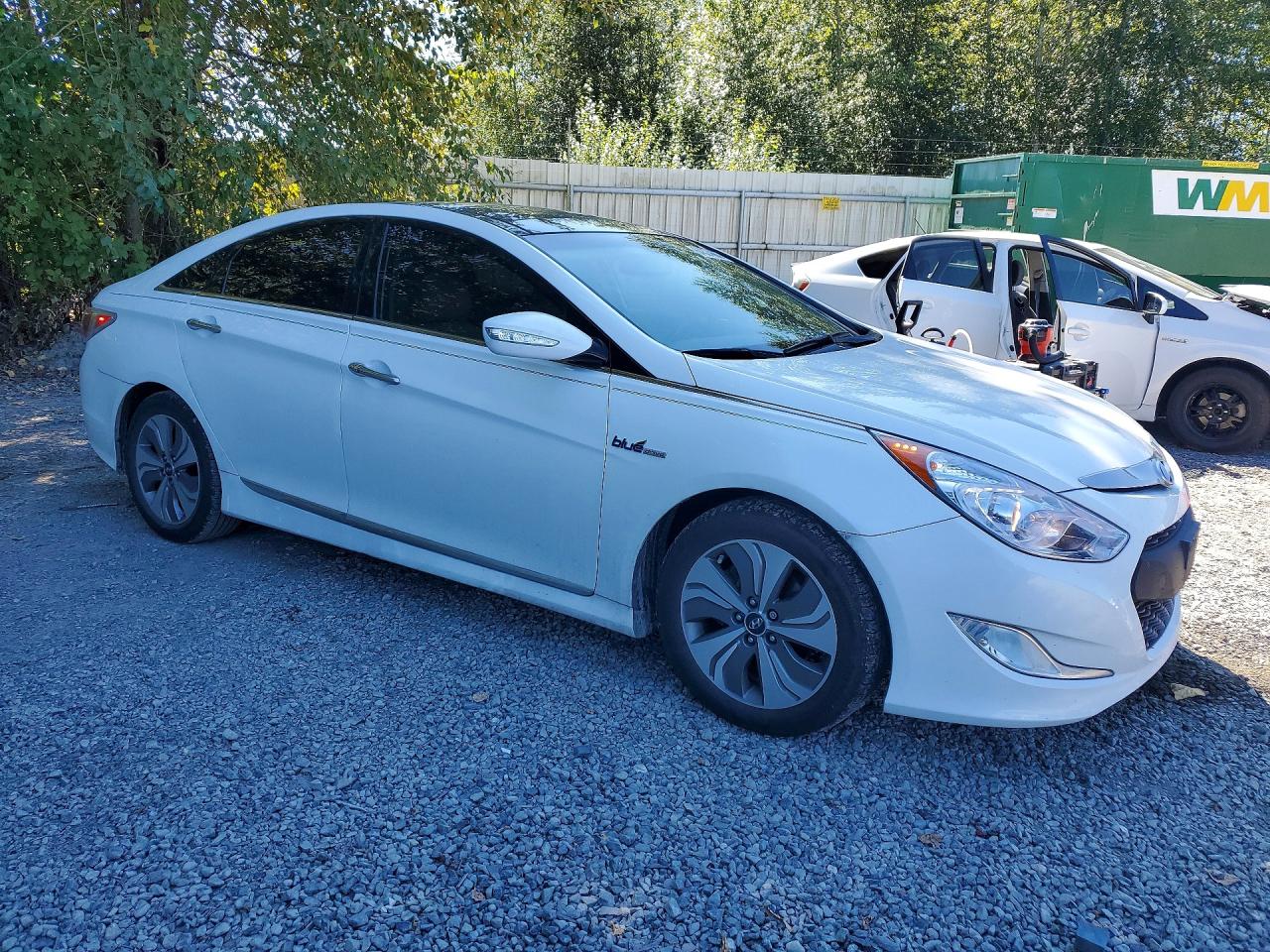 2015 Hyundai Sonata Hybrid Limited White vin: KMHEC4A47FA119961