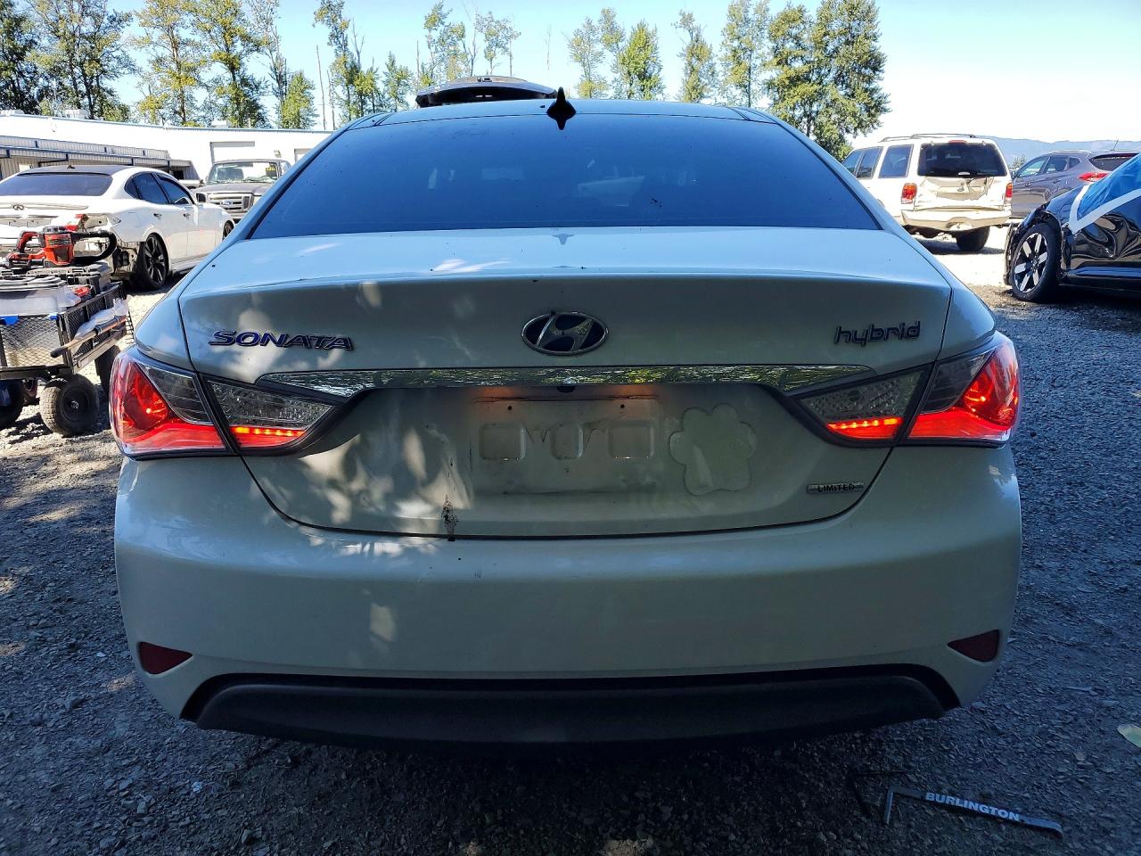 2015 Hyundai Sonata Hybrid Limited White vin: KMHEC4A47FA119961