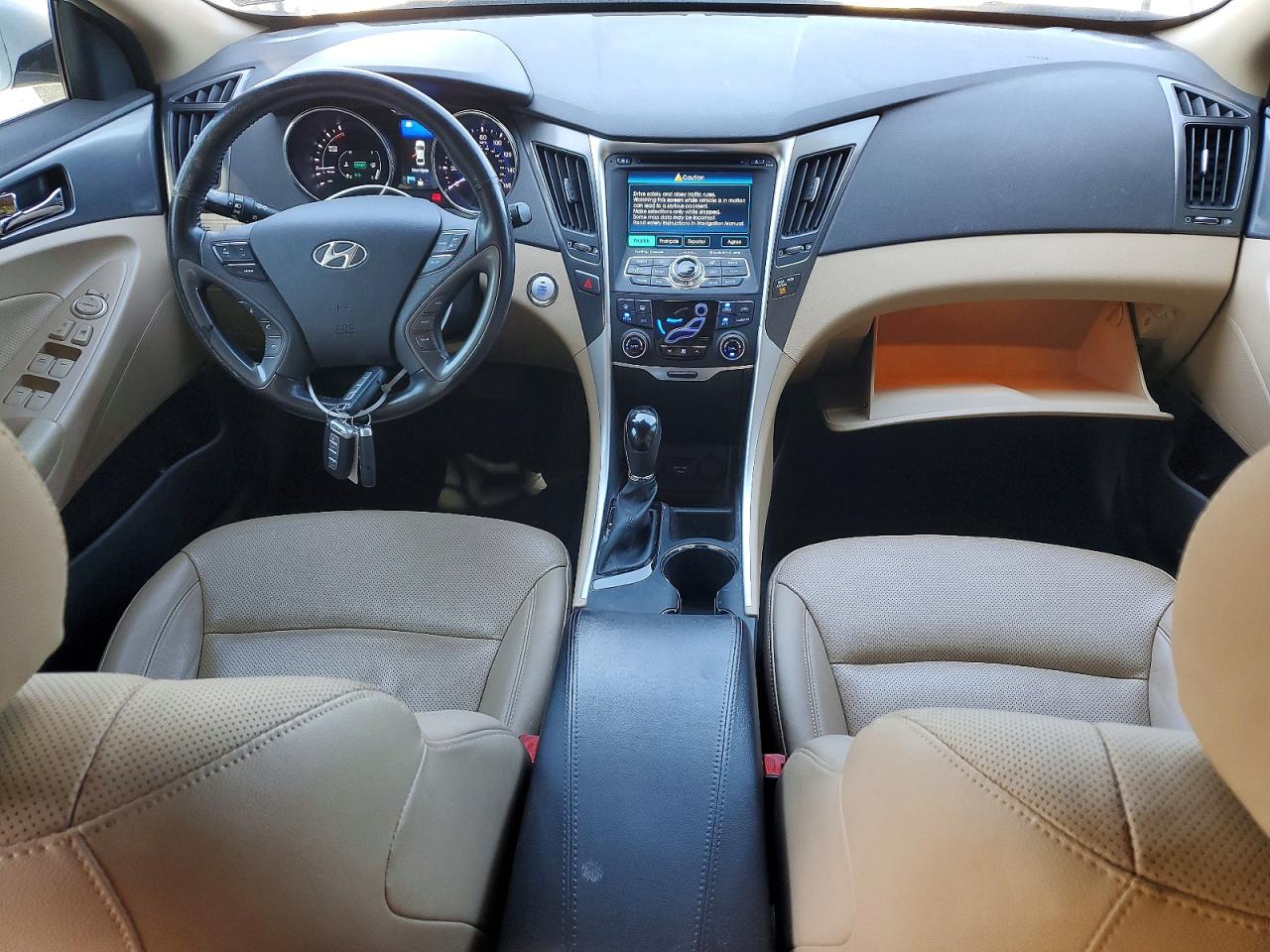 2015 Hyundai Sonata Hybrid Limited White vin: KMHEC4A47FA119961