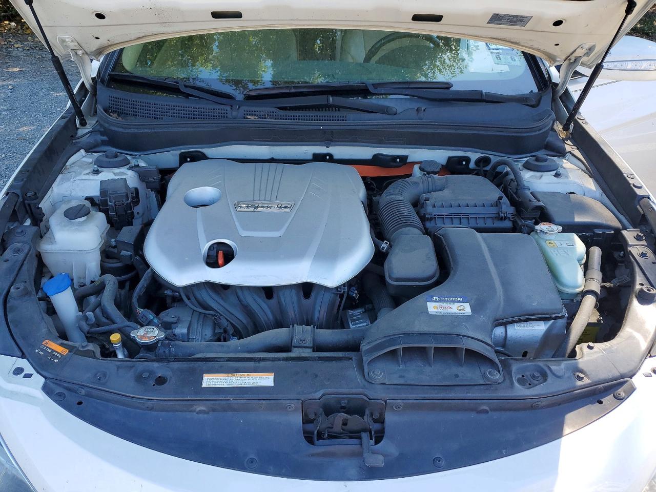 2015 Hyundai Sonata Hybrid Limited White vin: KMHEC4A47FA119961