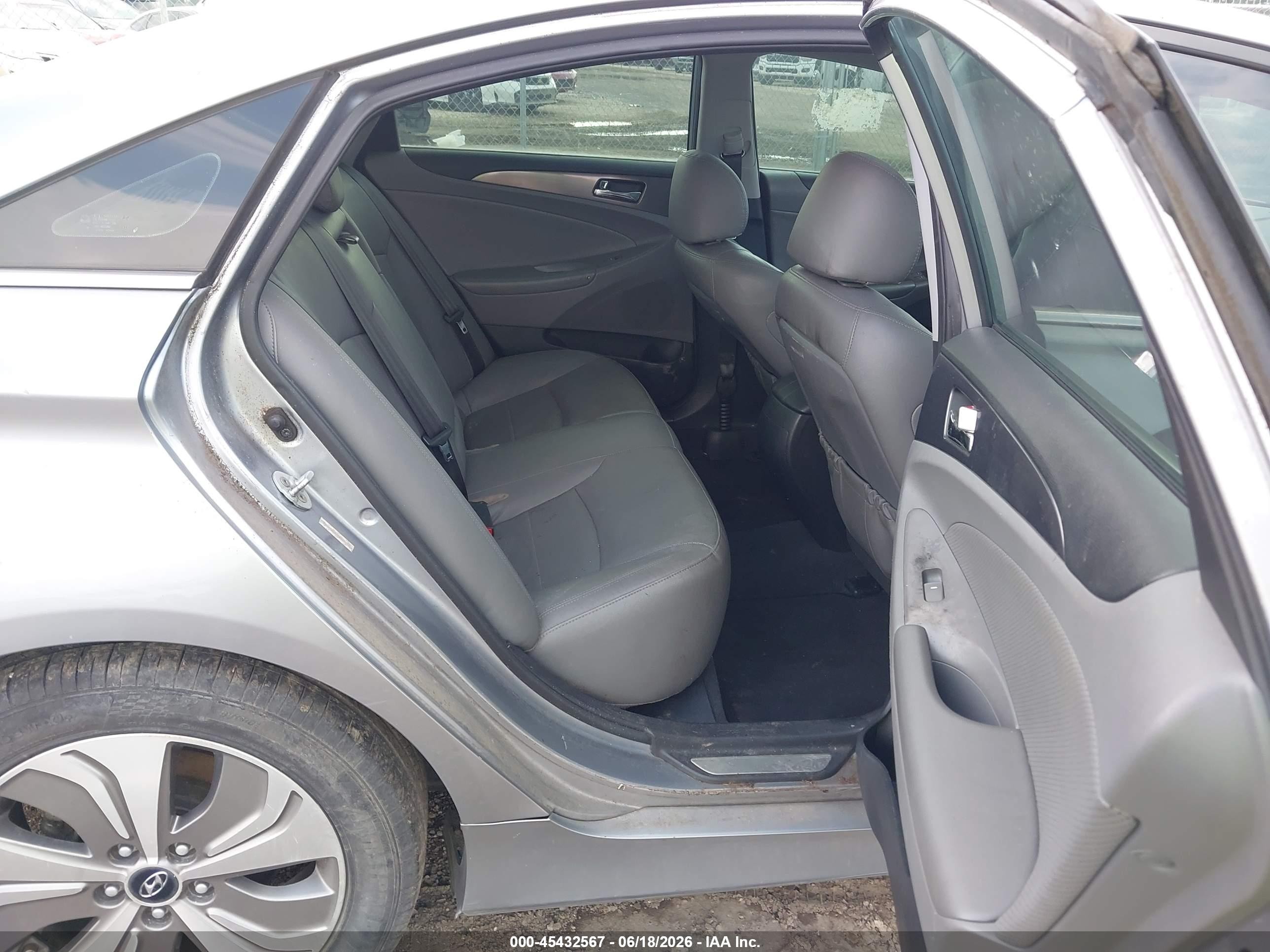 2015 Hyundai Sonata Hybrid Limited Silver vin: KMHEC4A47FA120690