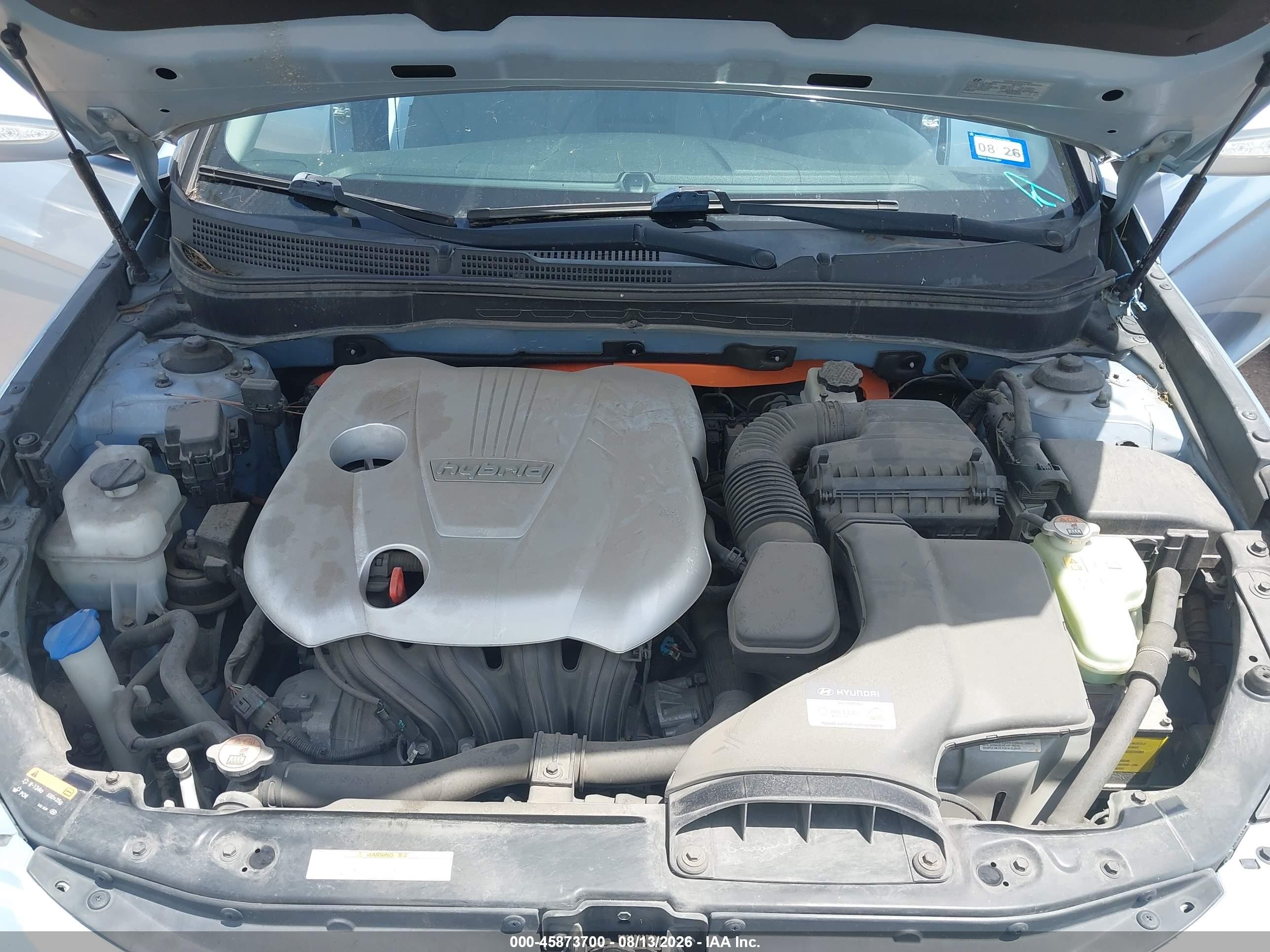2015 Hyundai Sonata Hybrid   Синий vin: KMHEC4A47FA120964