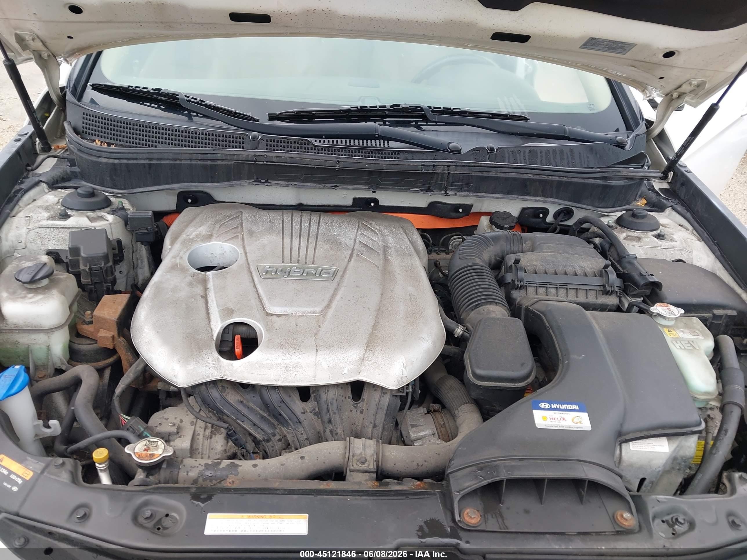 2015 Hyundai Sonata Hybrid Limited White vin: KMHEC4A47FA121967