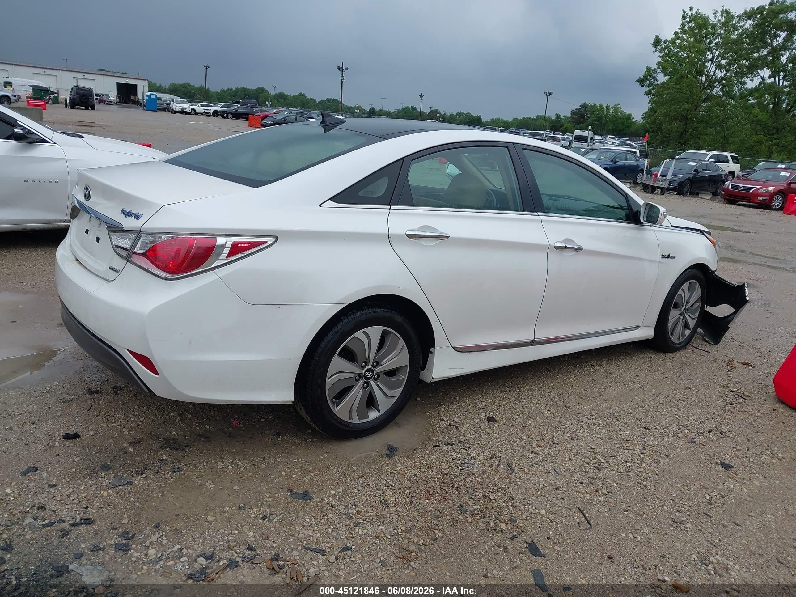 2015 Hyundai Sonata Hybrid Limited White vin: KMHEC4A47FA121967