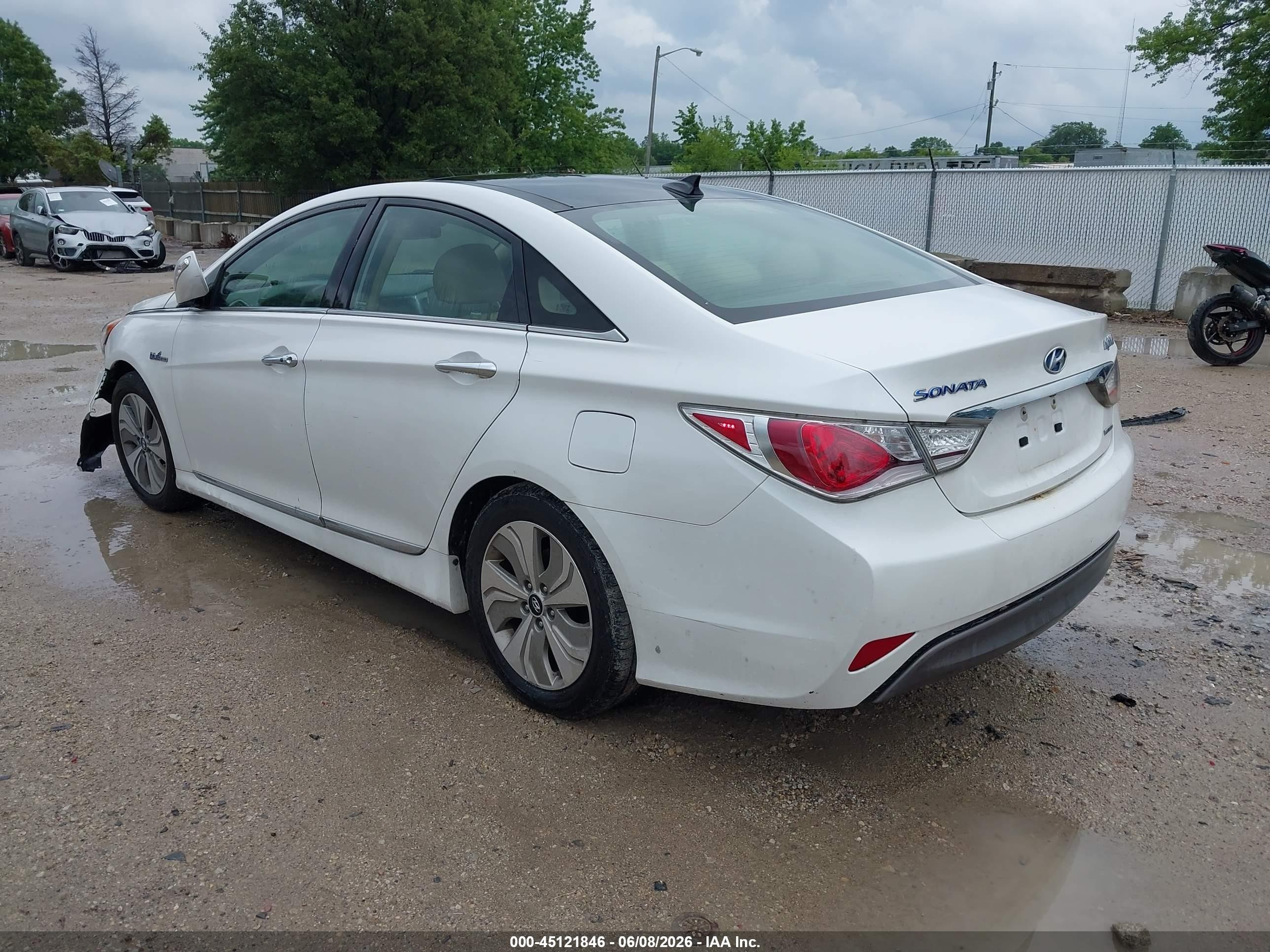 2015 Hyundai Sonata Hybrid Limited White vin: KMHEC4A47FA121967