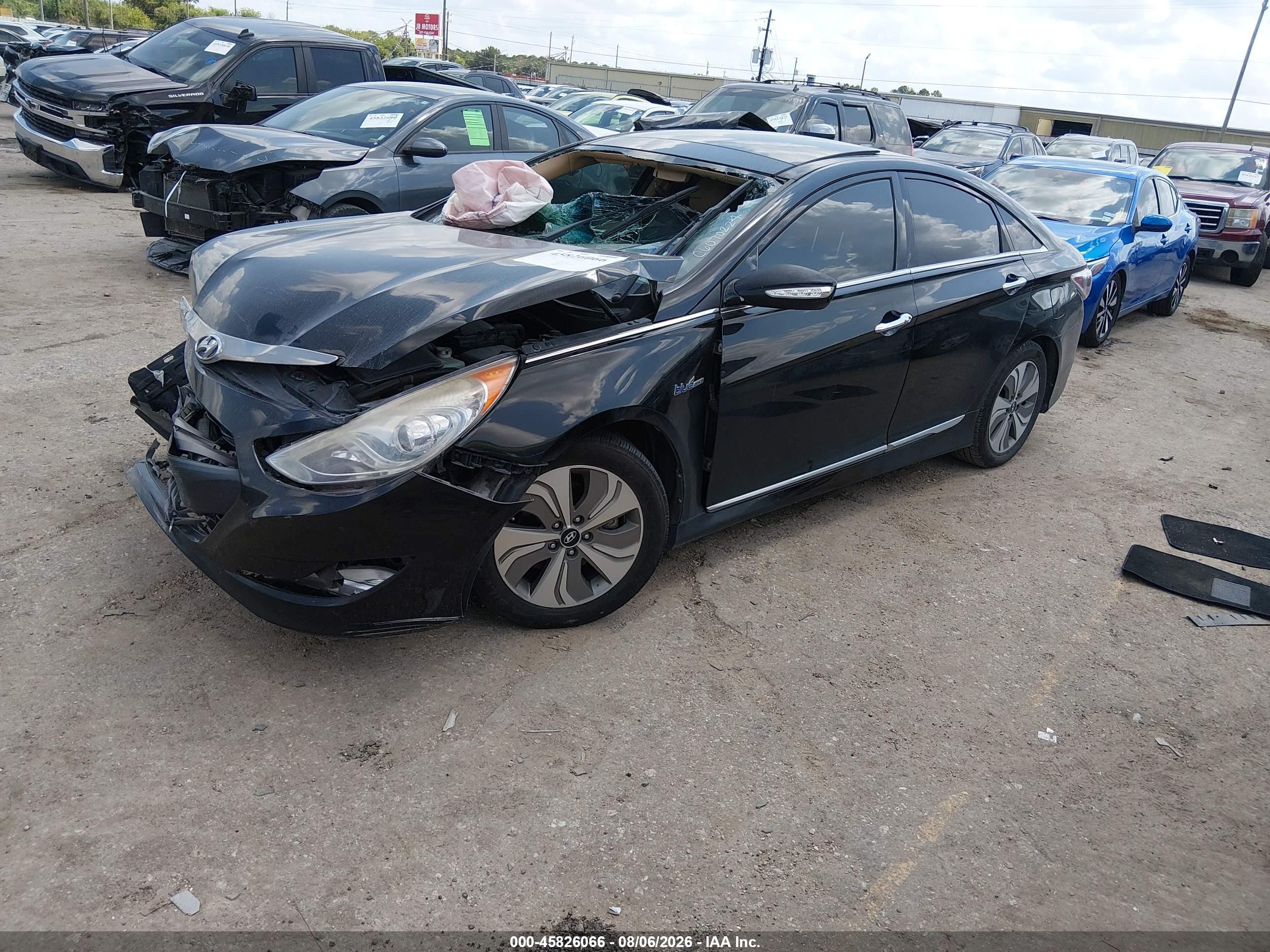 2015 Hyundai Sonata Hybrid Limited Black vin: KMHEC4A47FA125792