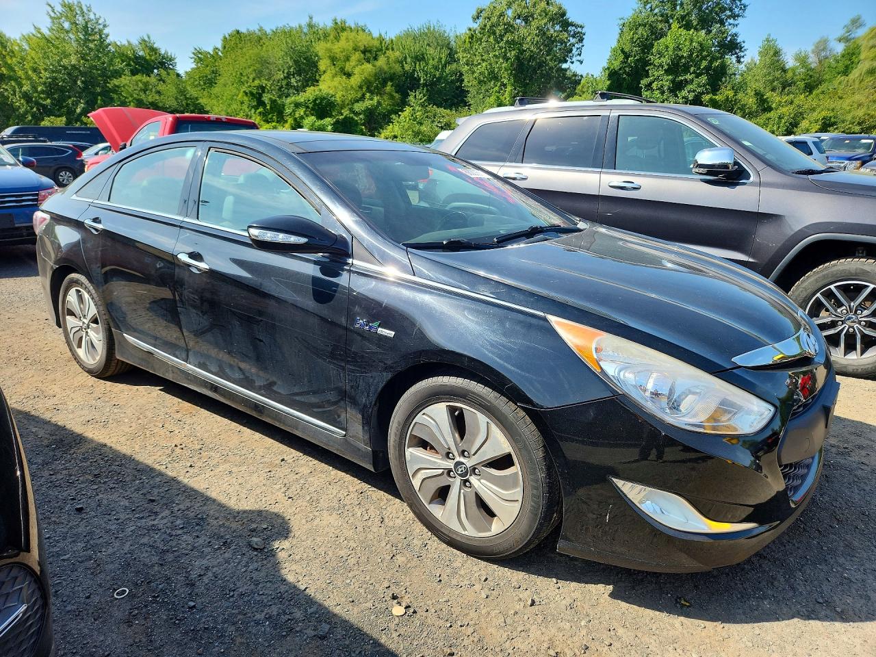 2015 Hyundai Sonata Hybrid Limited Black vin: KMHEC4A47FA127316