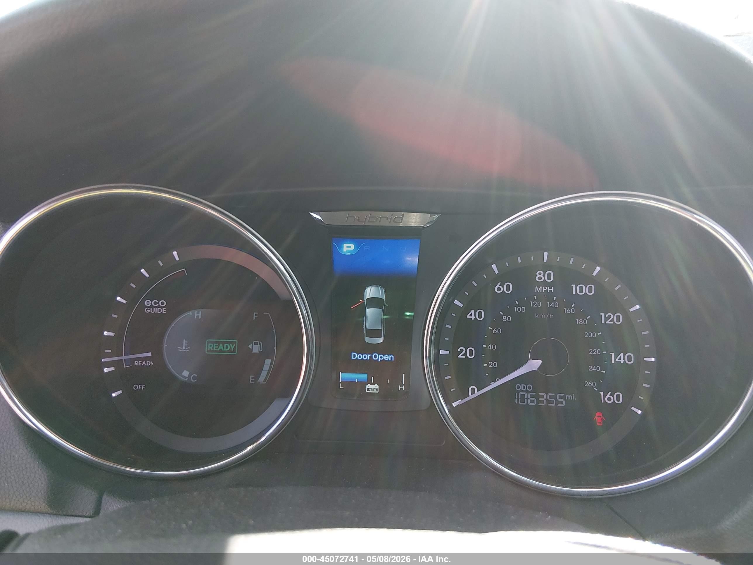 2015 Hyundai Sonata Hybrid Limited Blue vin: KMHEC4A47FA127896