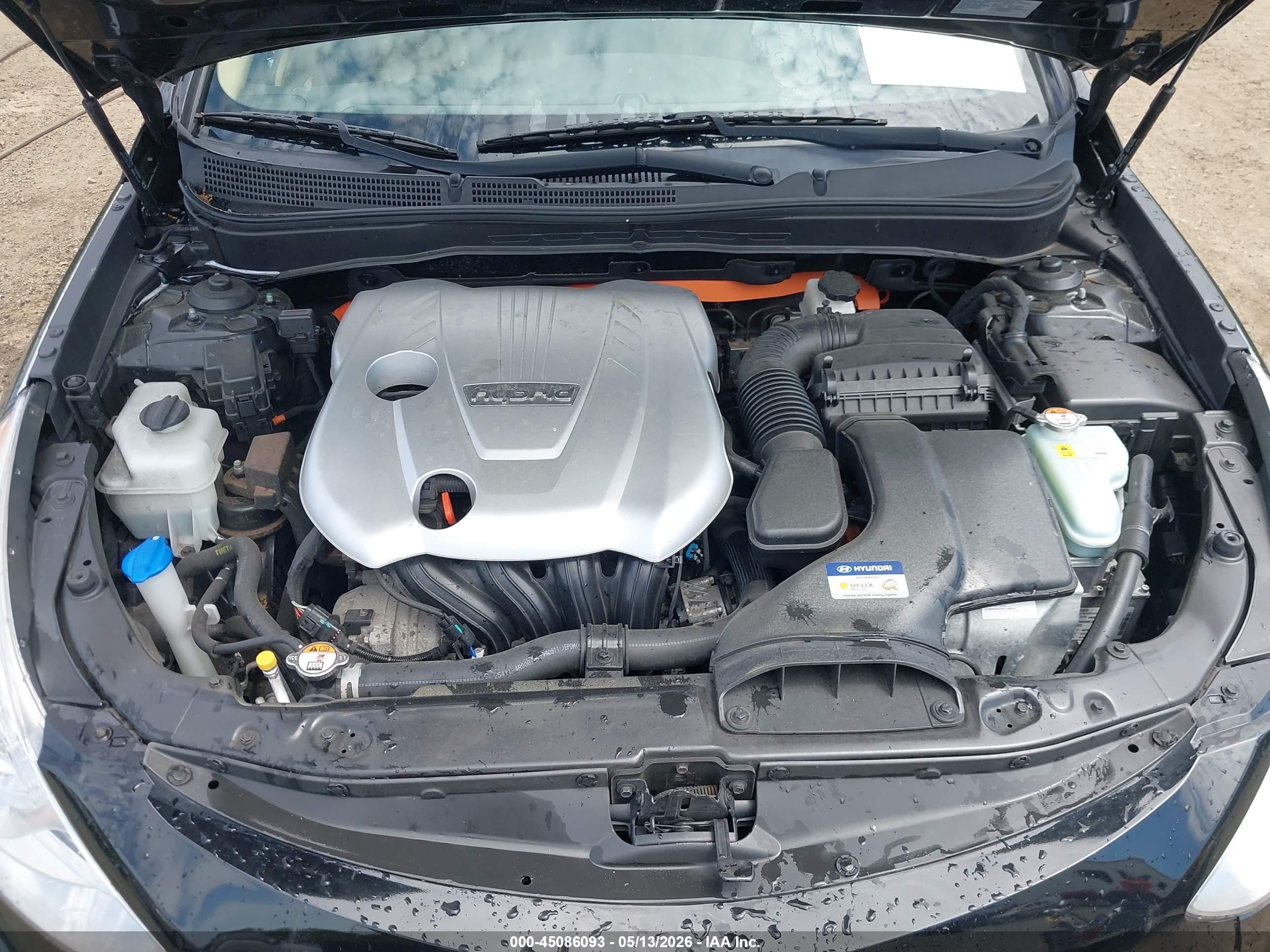 2015 Hyundai Sonata Hybrid Limited Черный vin: KMHEC4A47FA129907