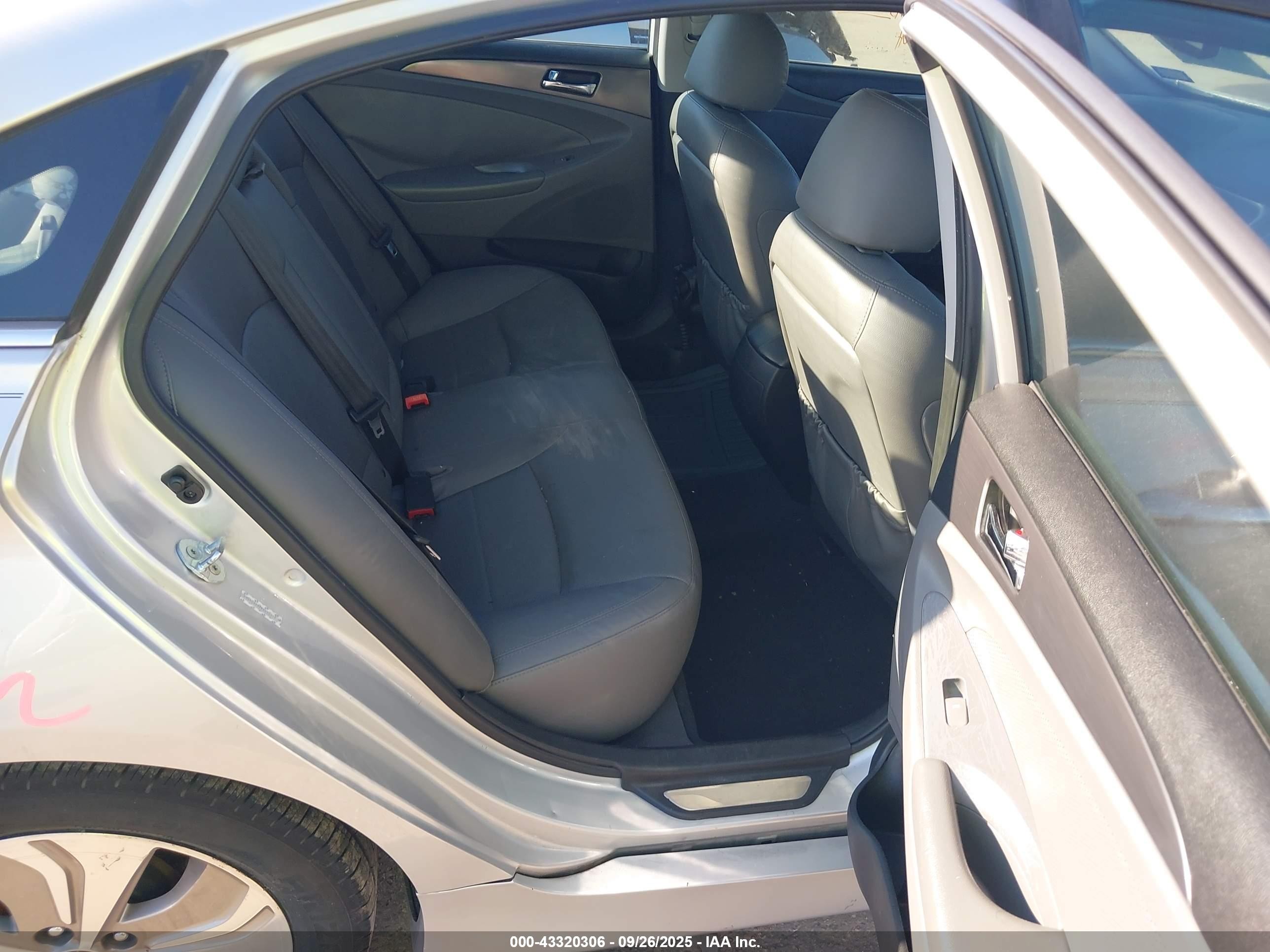 2015 Hyundai Sonata Hybrid Limited Silver vin: KMHEC4A47FA132211