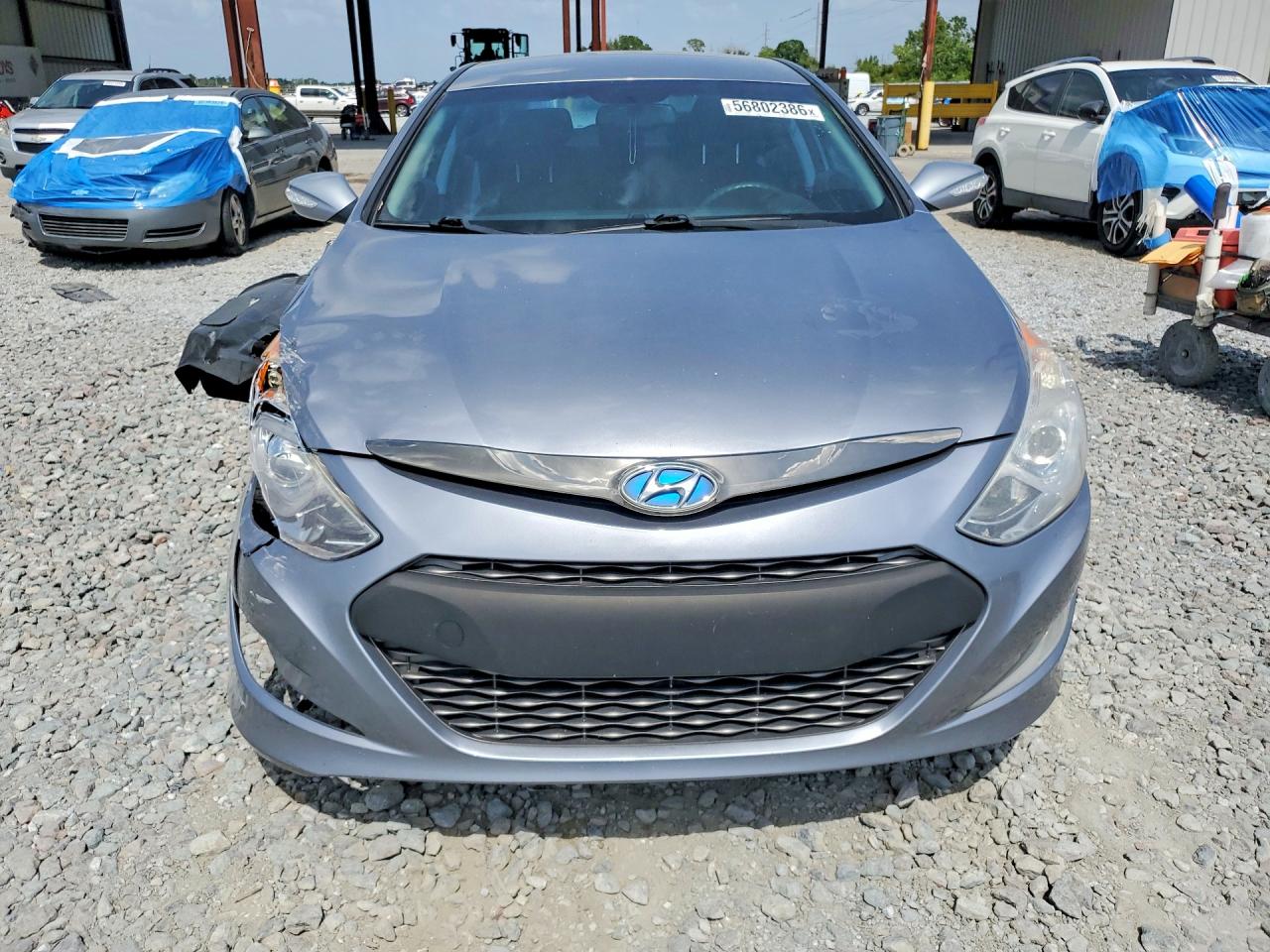 2015 Hyundai Sonata Hybrid Base Silver vin: KMHEC4A47FA133844