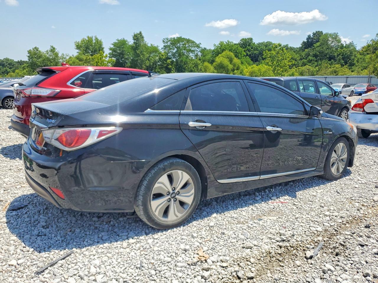 2015 Hyundai Sonata Hybrid Limited Черный vin: KMHEC4A47FA136033