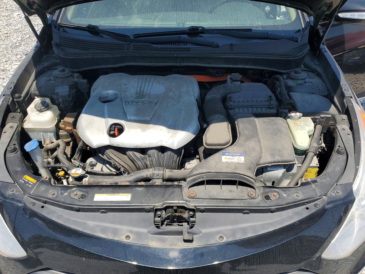 2015 Hyundai Sonata Hybrid Limited Черный vin: KMHEC4A47FA136033