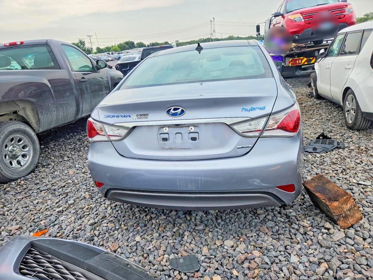 2015 Hyundai Sonata Hybrid Limited Gray vin: KMHEC4A47FA136341