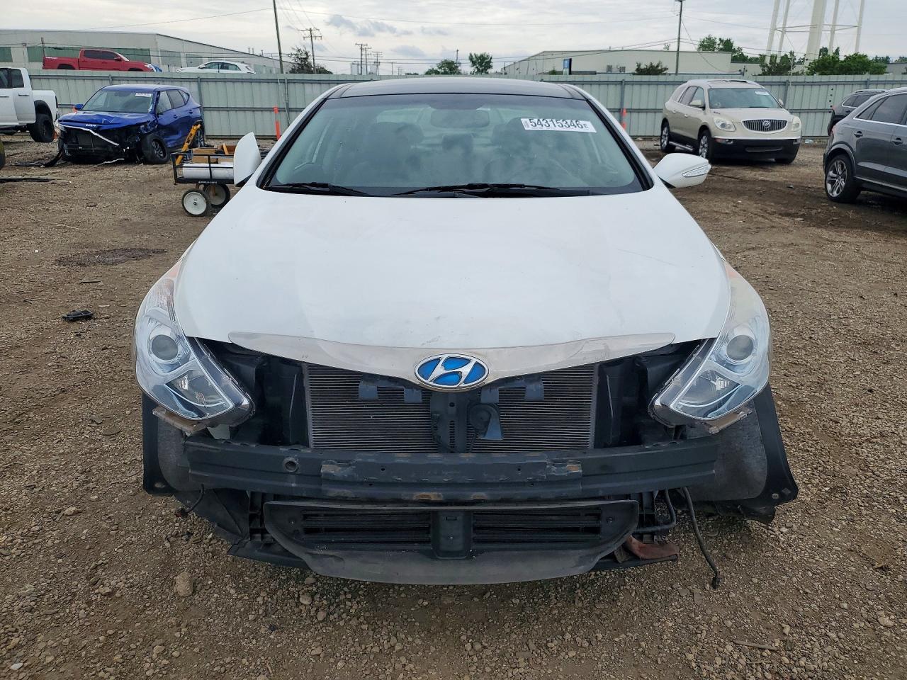2011 Hyundai Sonata Hybrid Premium White vin: KMHEC4A48BA007762