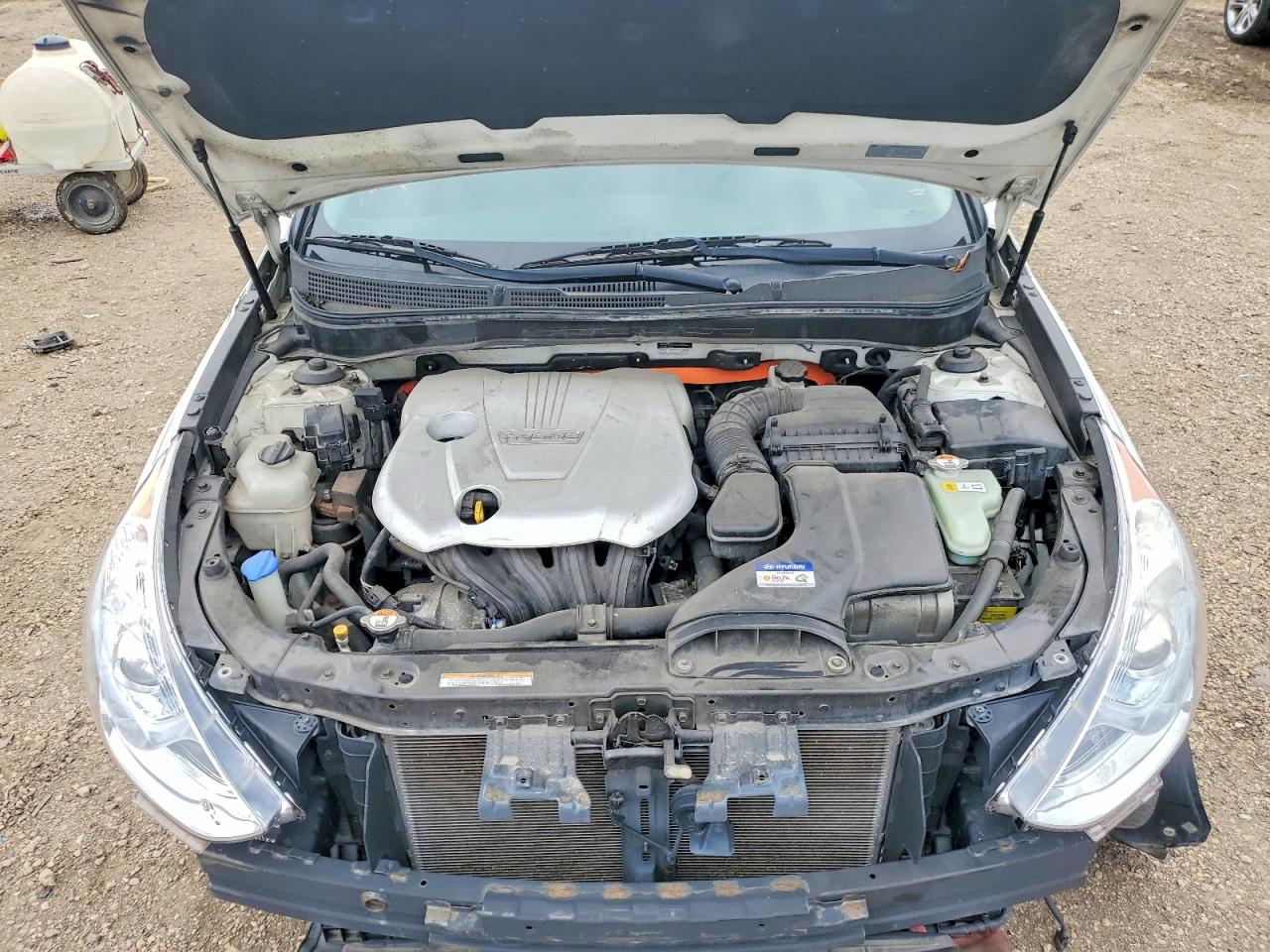 2011 Hyundai Sonata Hybrid Premium White vin: KMHEC4A48BA007762