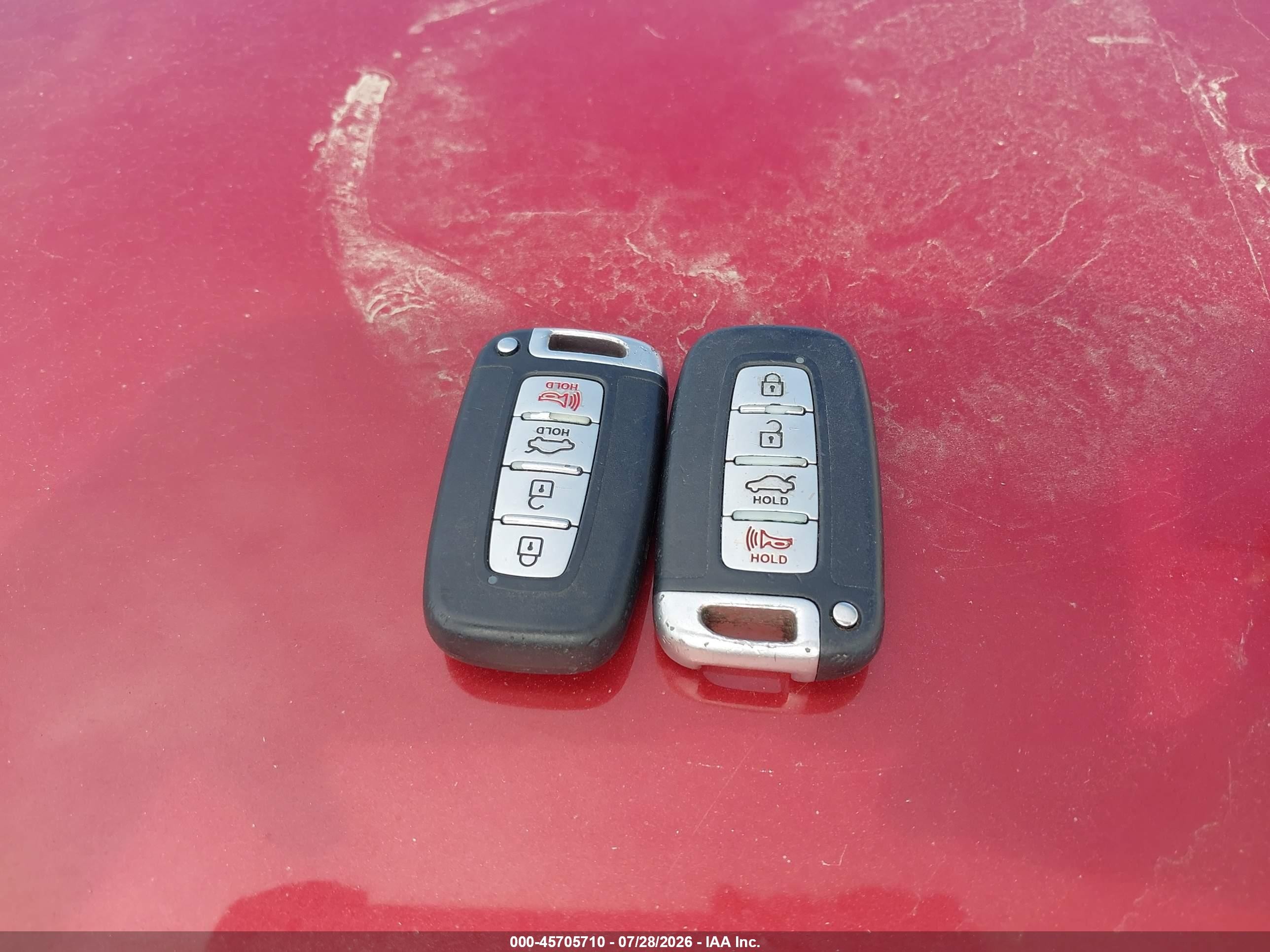 2011 Hyundai Sonata Hybrid   Red vin: KMHEC4A48BA008586