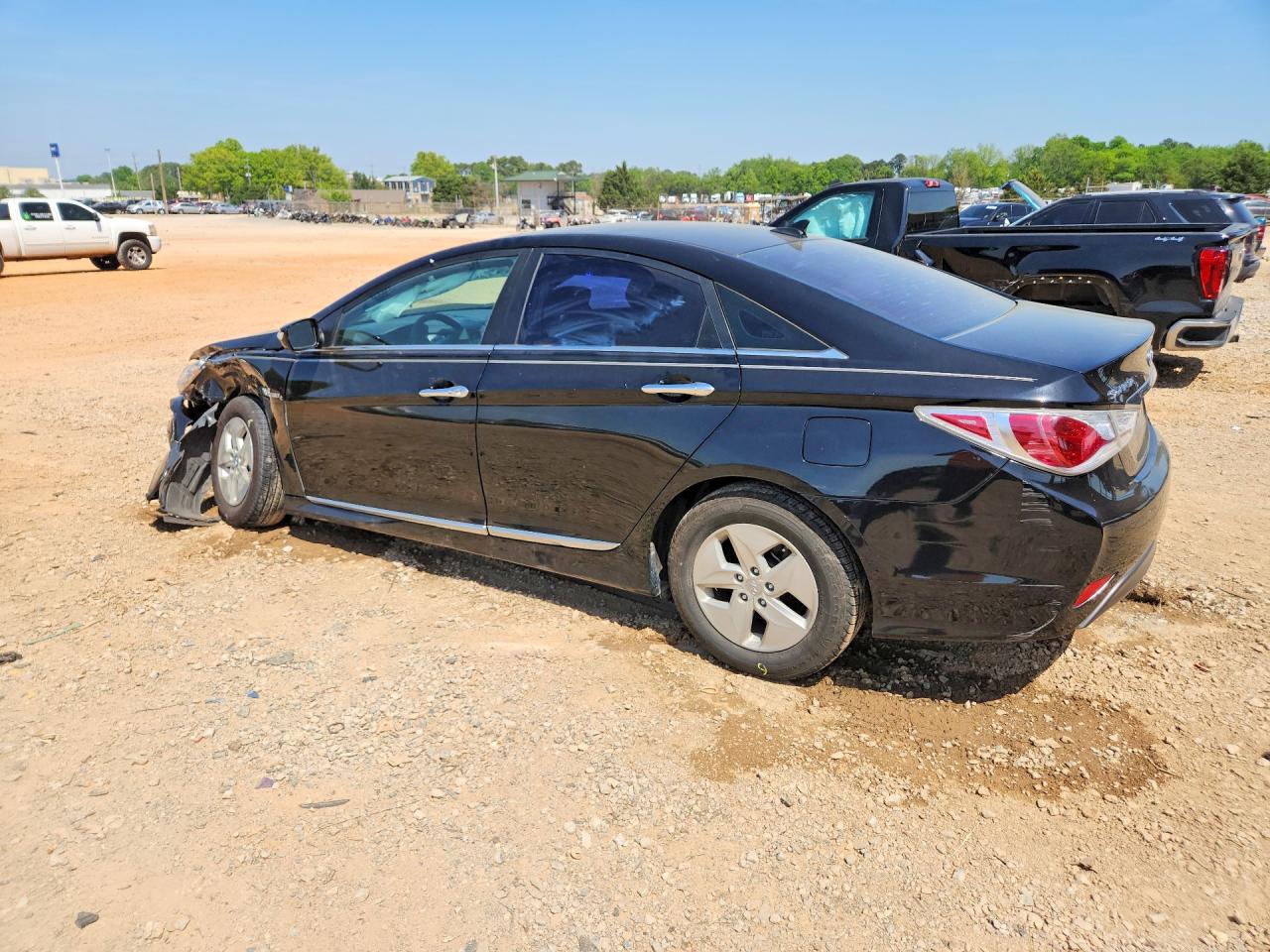 2011 Hyundai Sonata Hybrid Black vin: KMHEC4A48BA011035