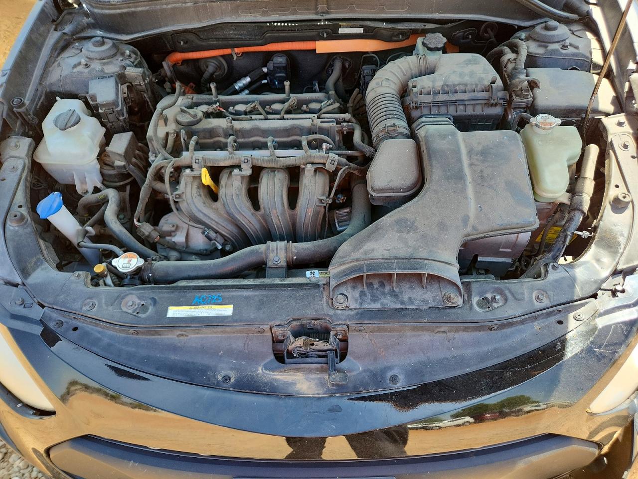 2011 Hyundai Sonata Hybrid Black vin: KMHEC4A48BA011035