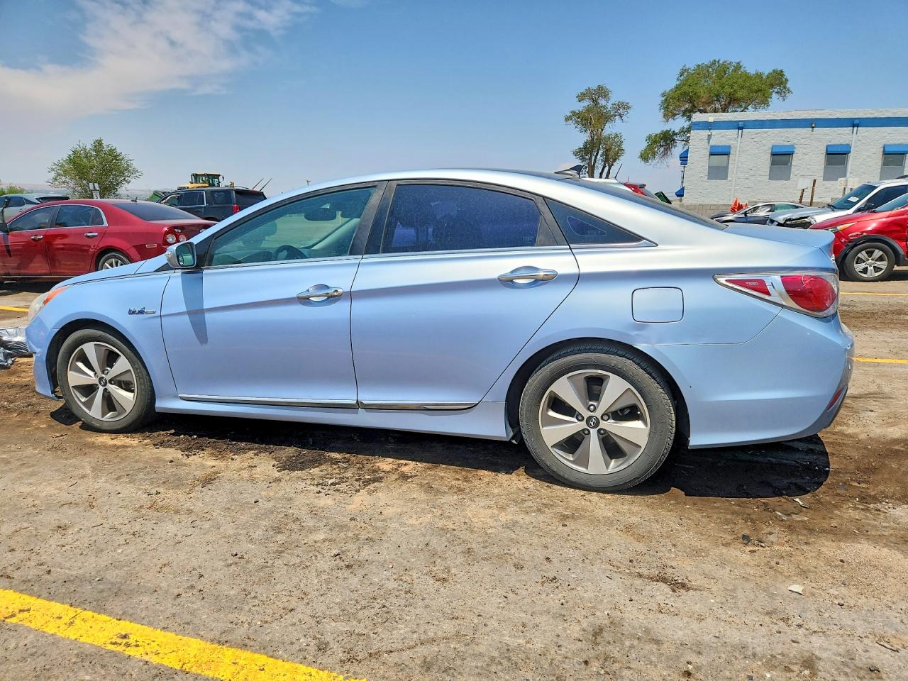 2011 Hyundai Sonata Hybrid Blue vin: KMHEC4A48BA016929