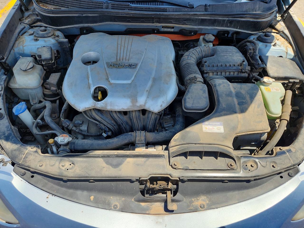 2011 Hyundai Sonata Hybrid Blue vin: KMHEC4A48BA016929