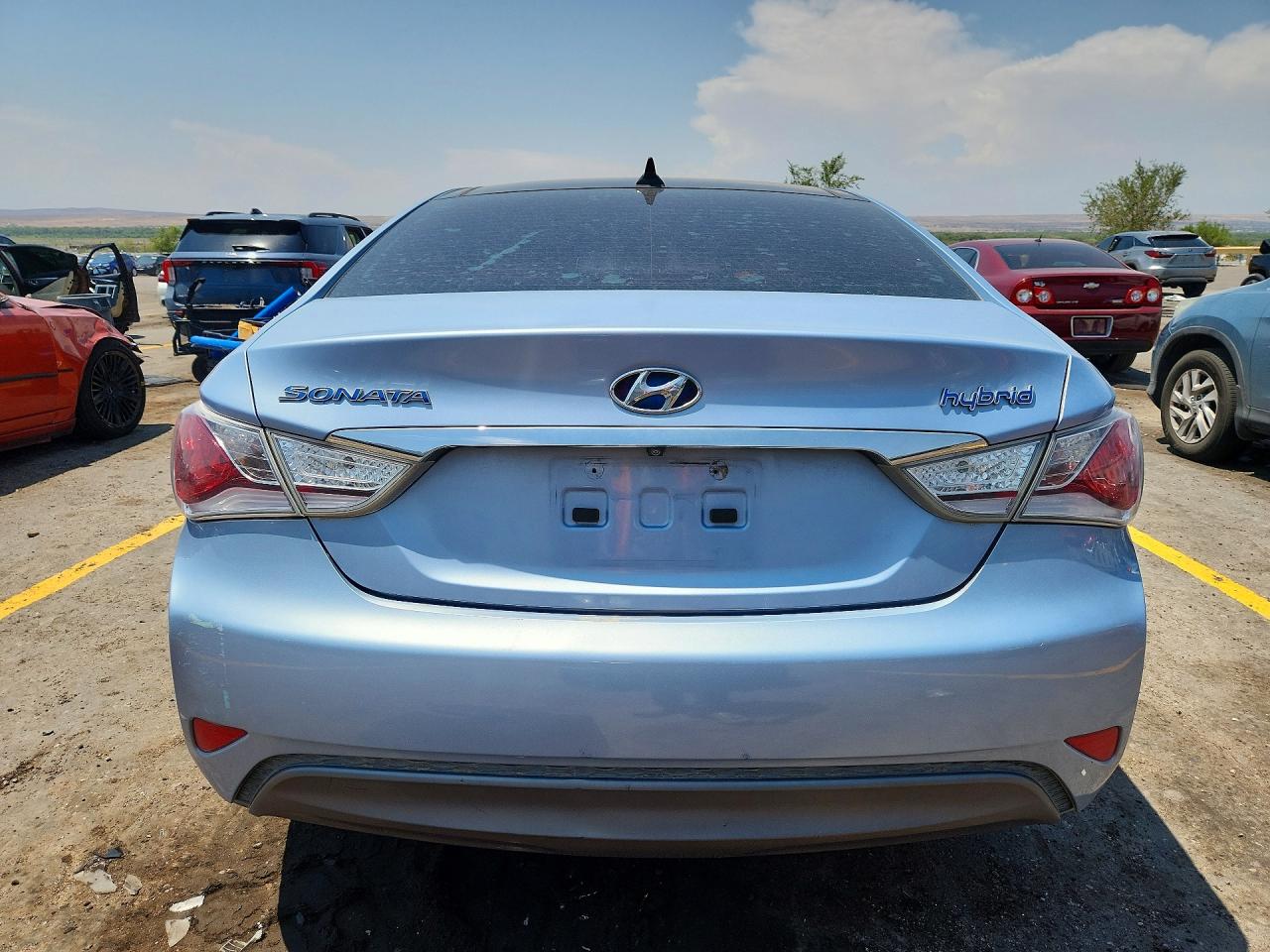 2011 Hyundai Sonata Hybrid Blue vin: KMHEC4A48BA016929