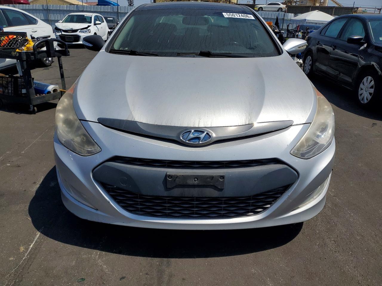 2011 Hyundai Sonata Hybrid Silver vin: KMHEC4A48BA018566
