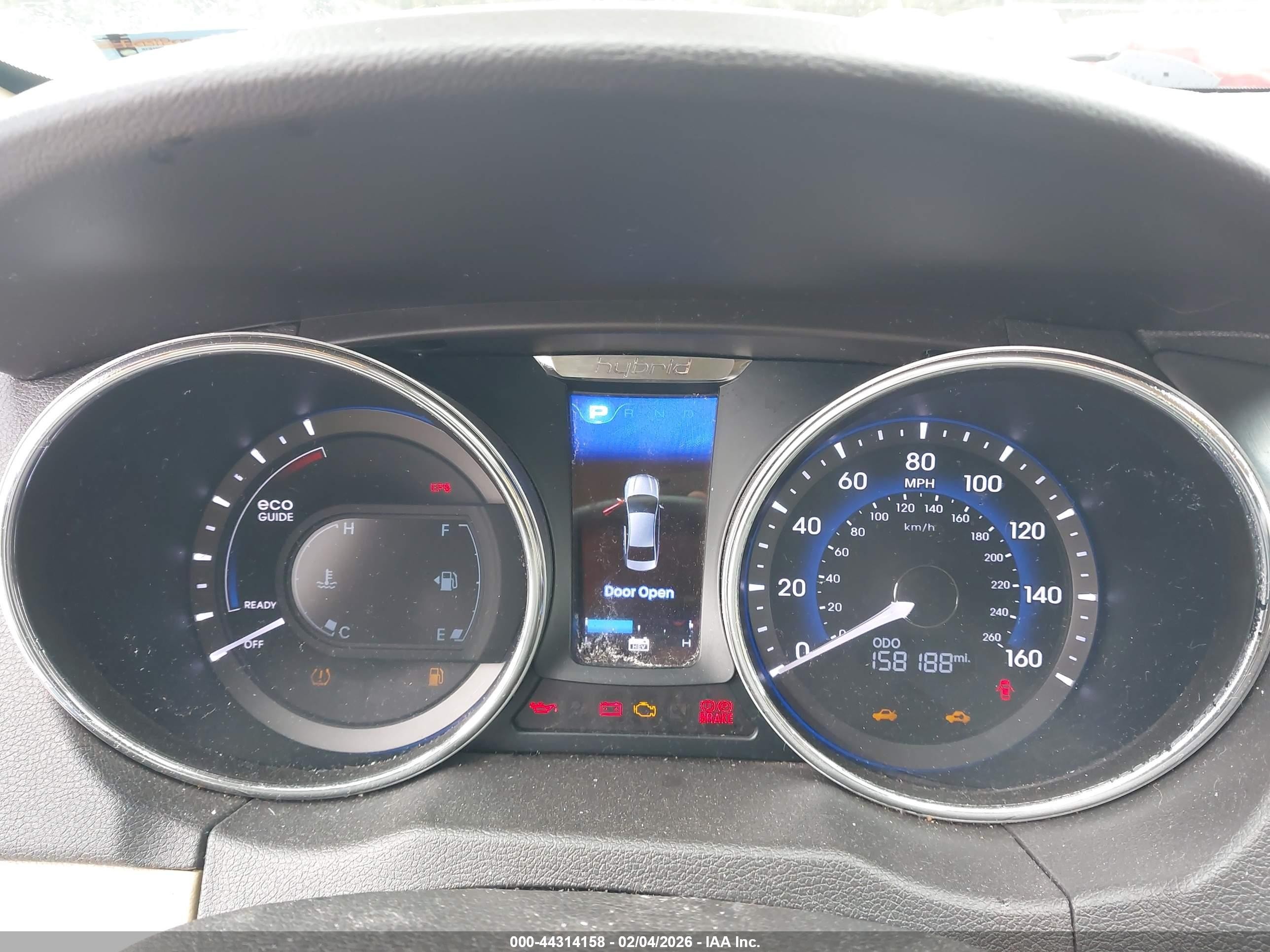 2012 Hyundai Sonata Hybrid   Красный vin: KMHEC4A48CA046563