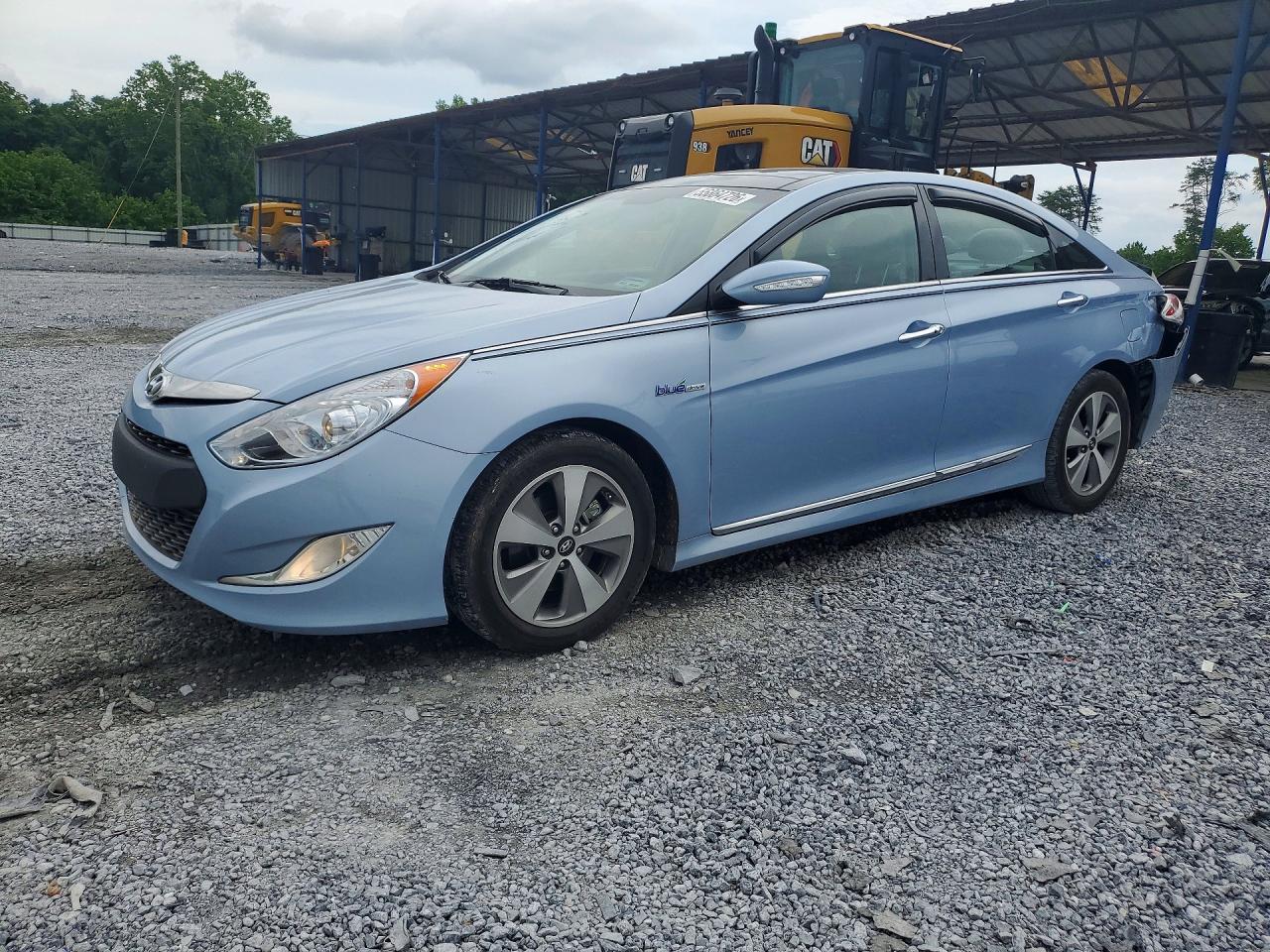 2012 Hyundai Sonata Hybrid Синий vin: KMHEC4A48CA054582