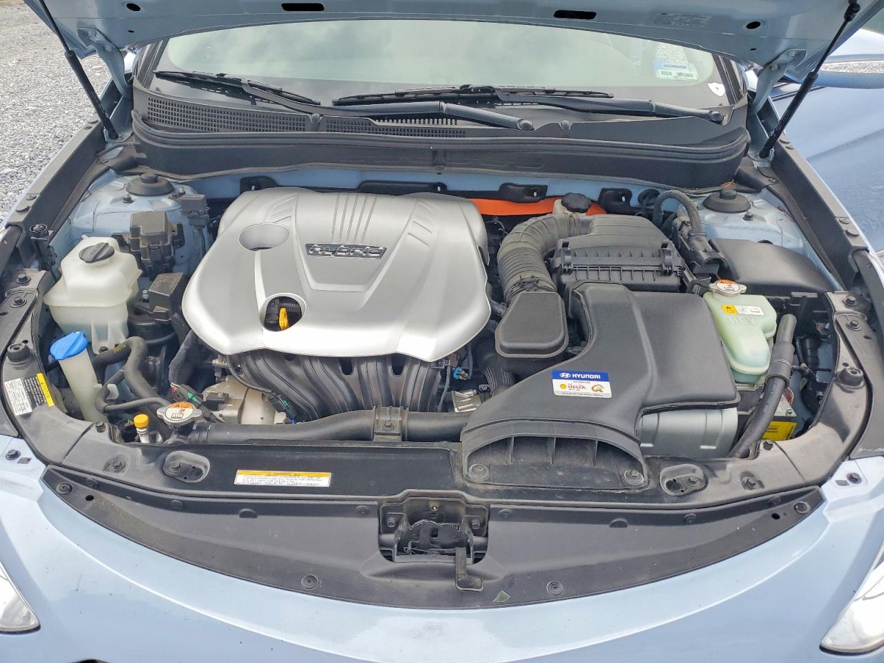 2012 Hyundai Sonata Hybrid Blue vin: KMHEC4A48CA054582