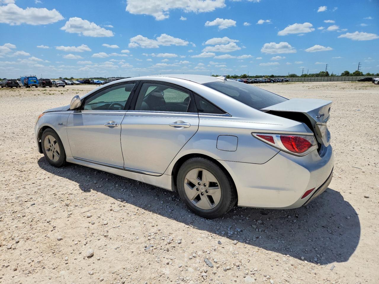 2012 Hyundai Sonata Hybrid Silver vin: KMHEC4A48CA059927
