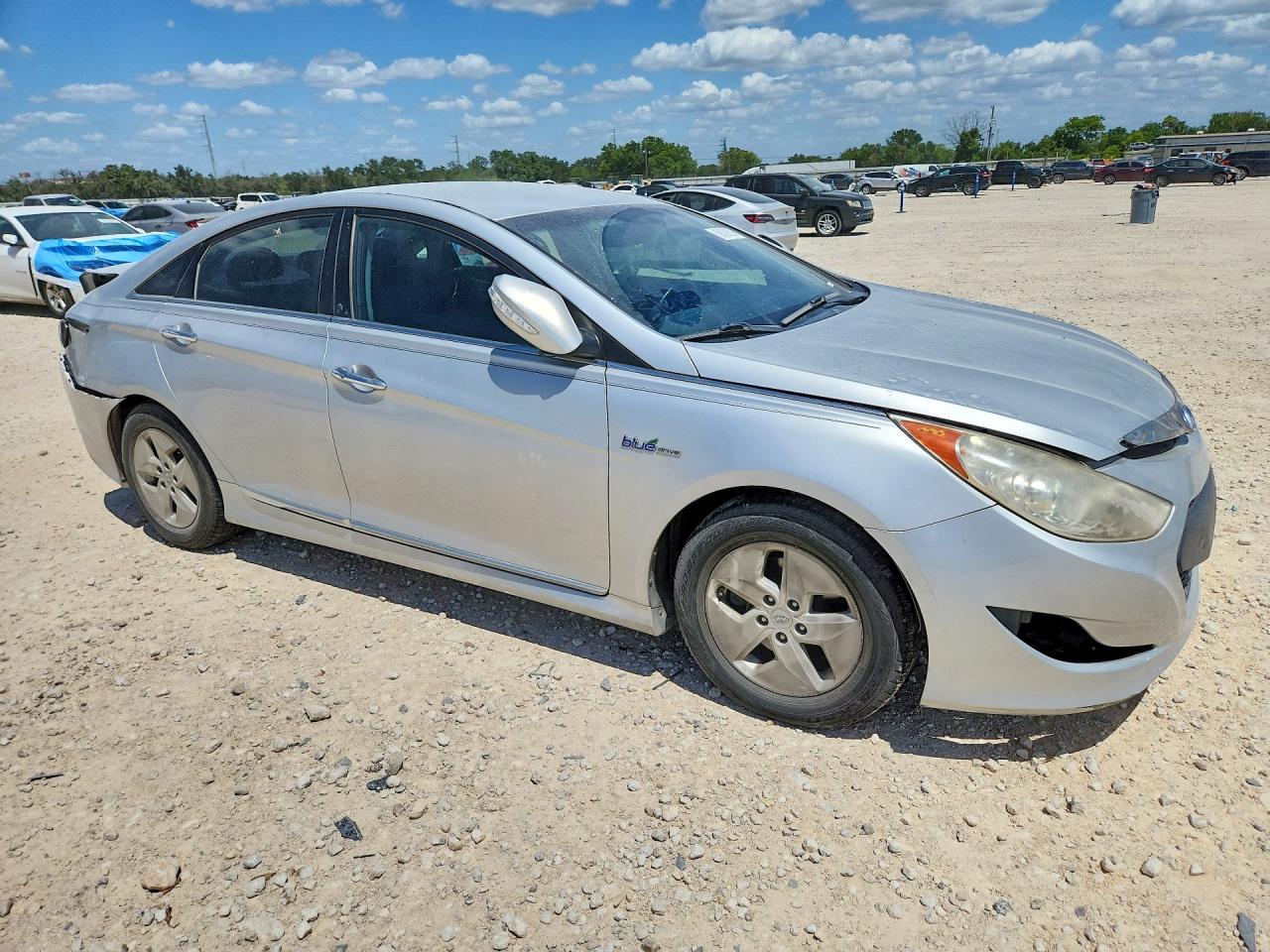 2012 Hyundai Sonata Hybrid Silver vin: KMHEC4A48CA059927